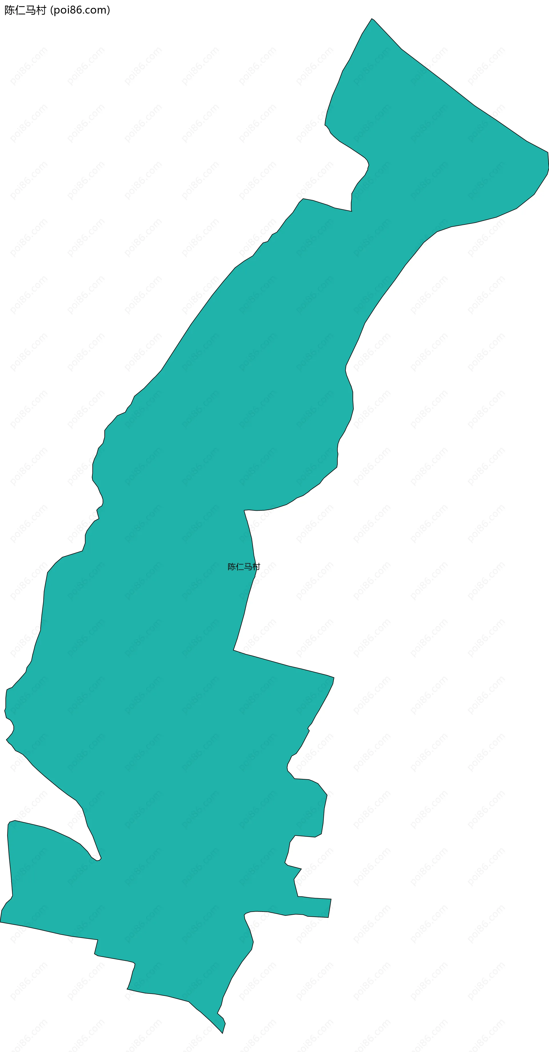 陈仁马村边界地图