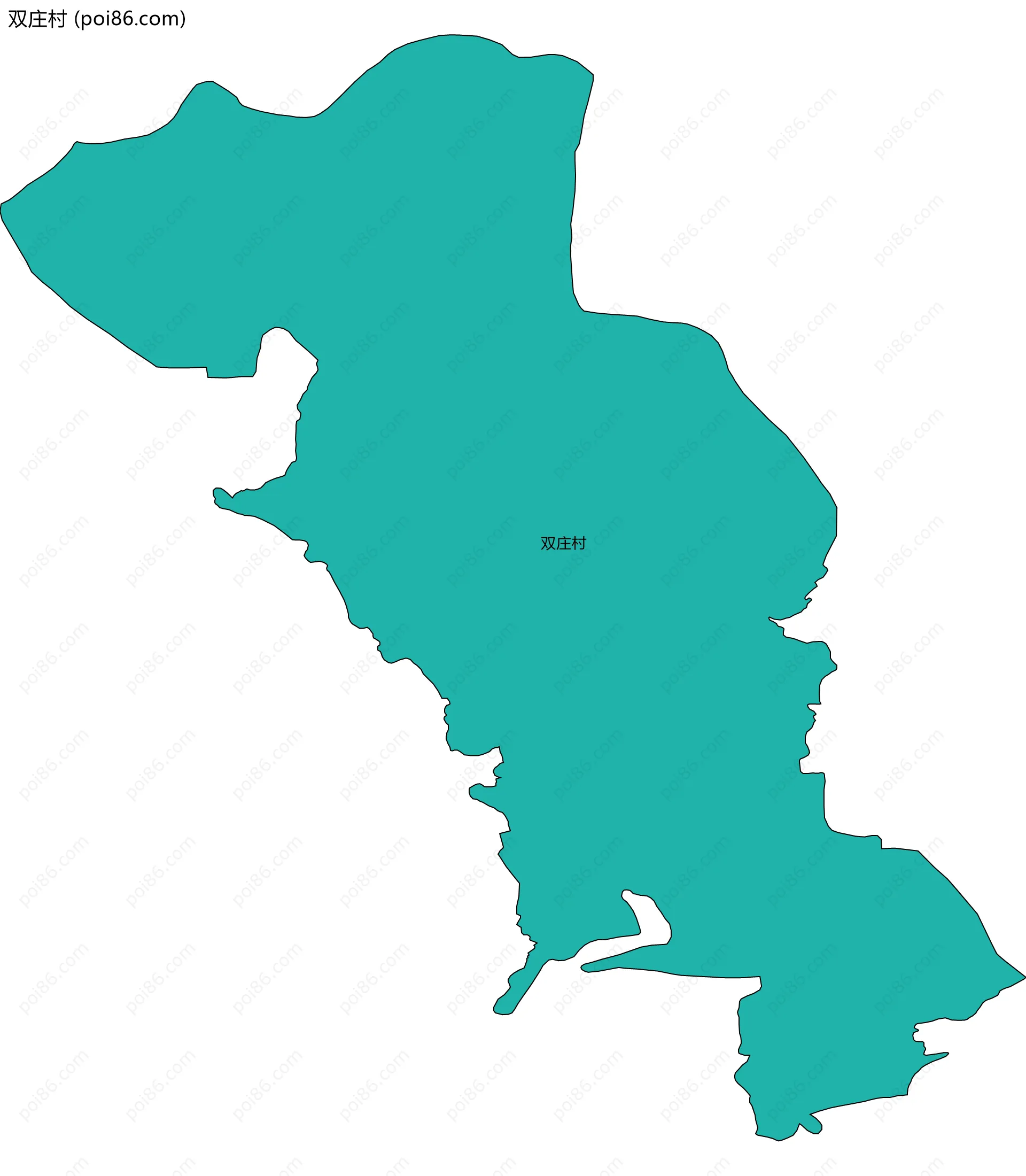 双庄村边界地图