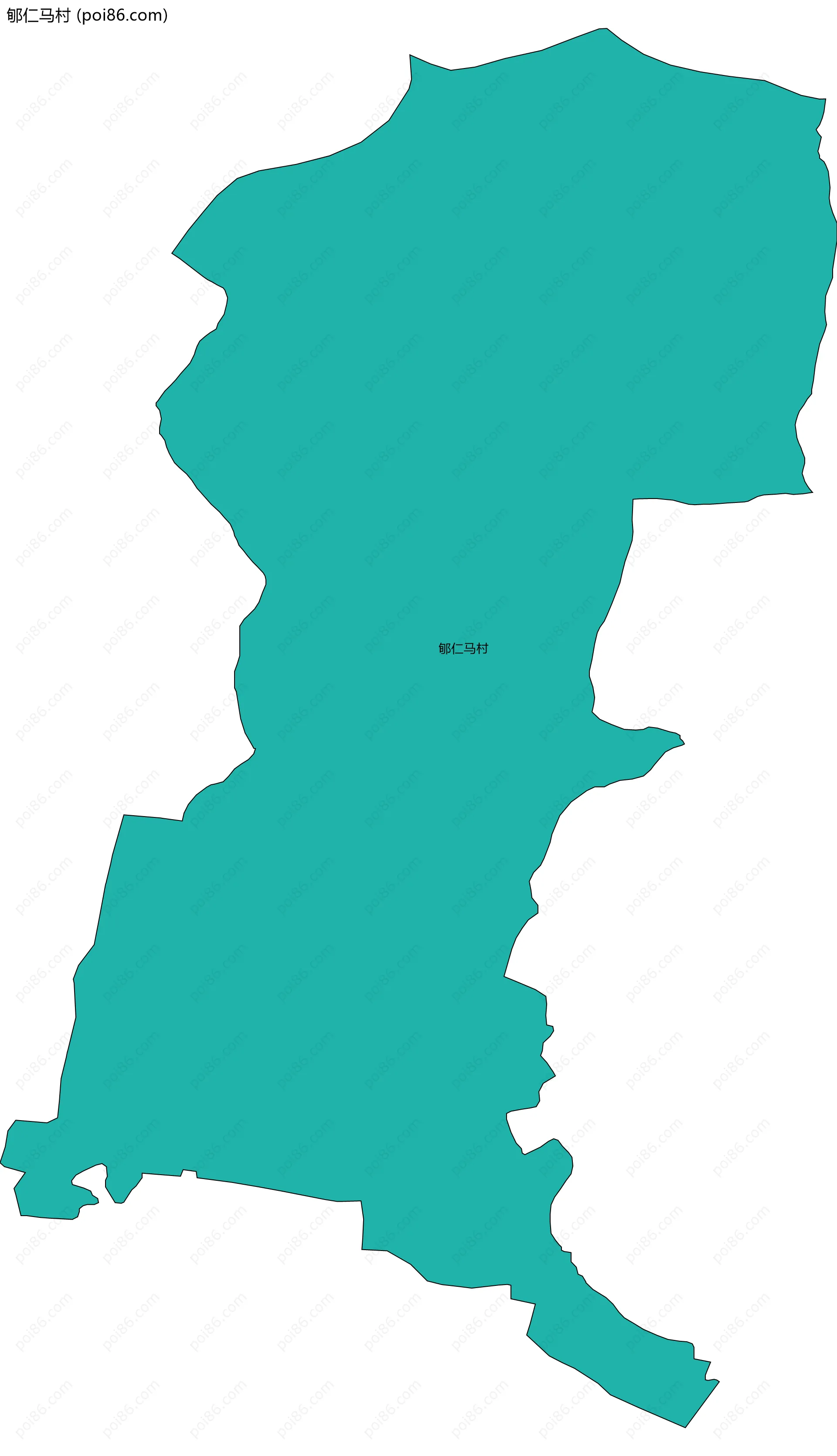 郇仁马村边界地图