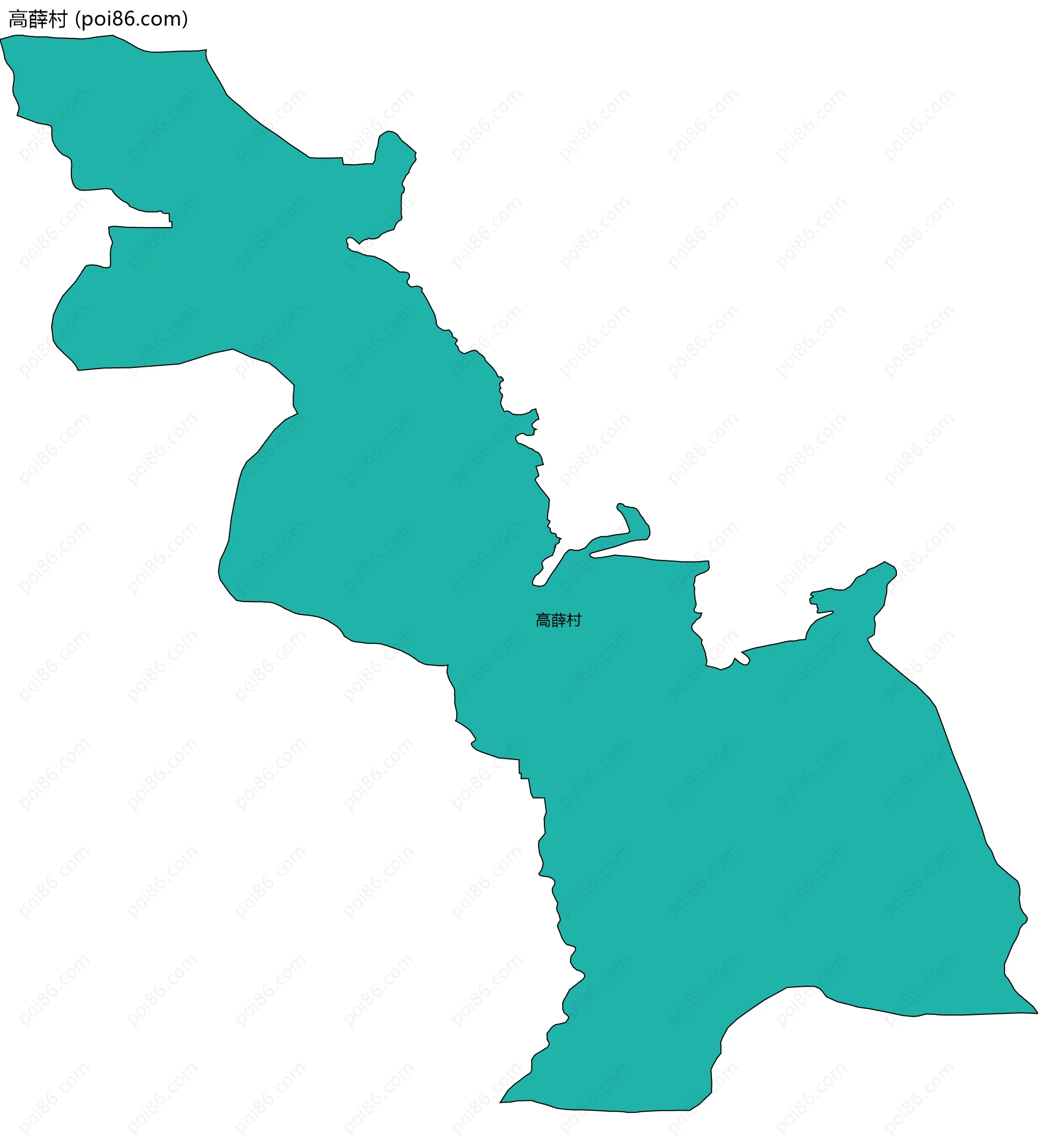 高薛村边界地图