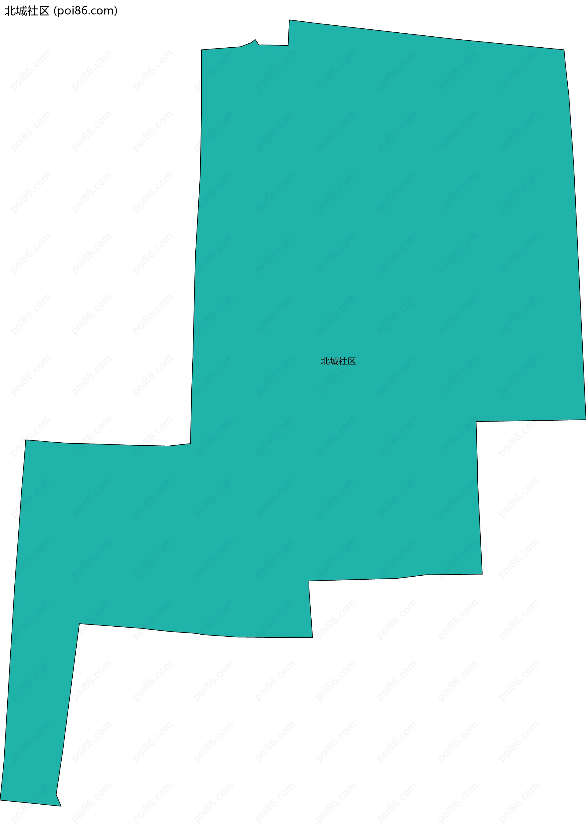 北城社区边界地图