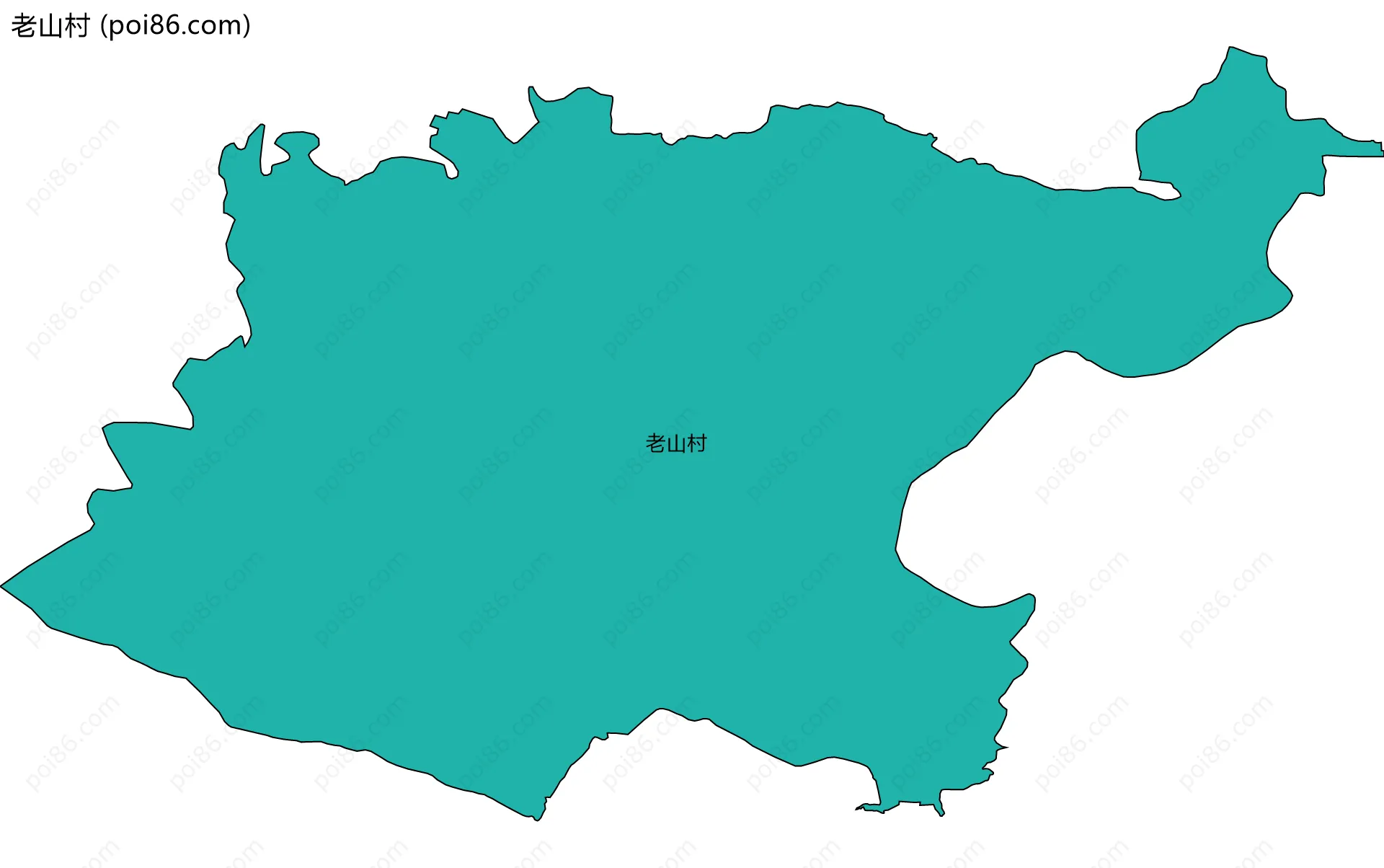 老山村边界地图