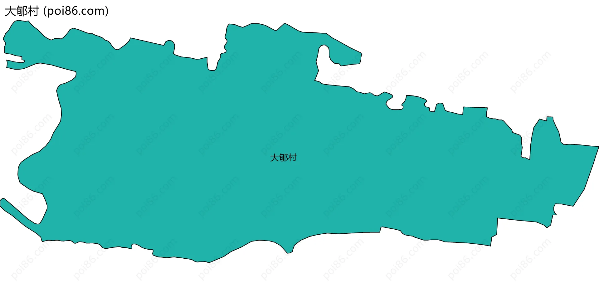 大郇村边界地图