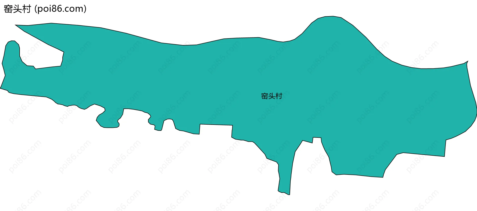 窑头村边界地图