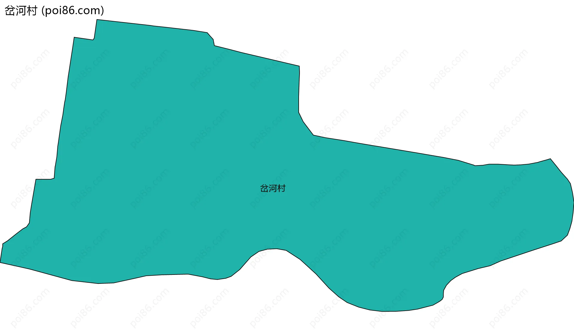 岔河村边界地图