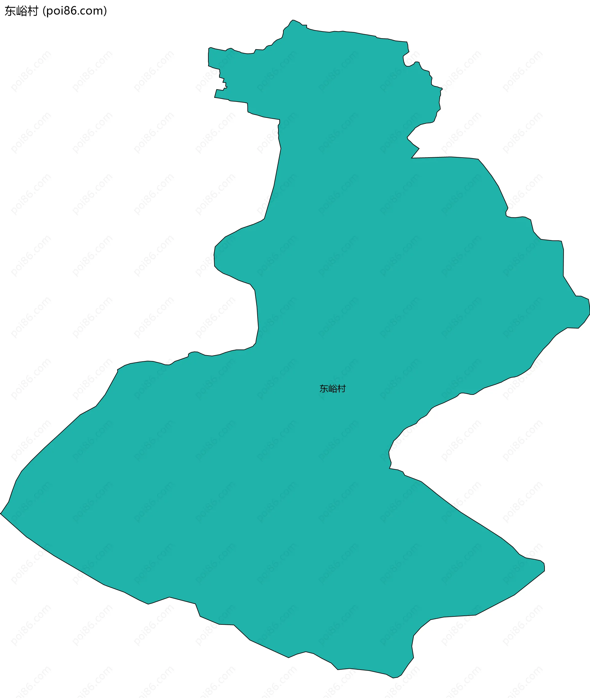 东峪村边界地图