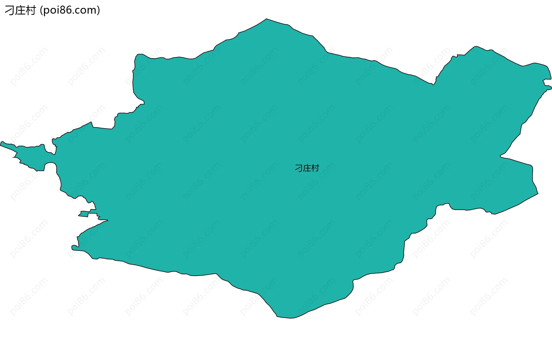 刁庄村边界地图