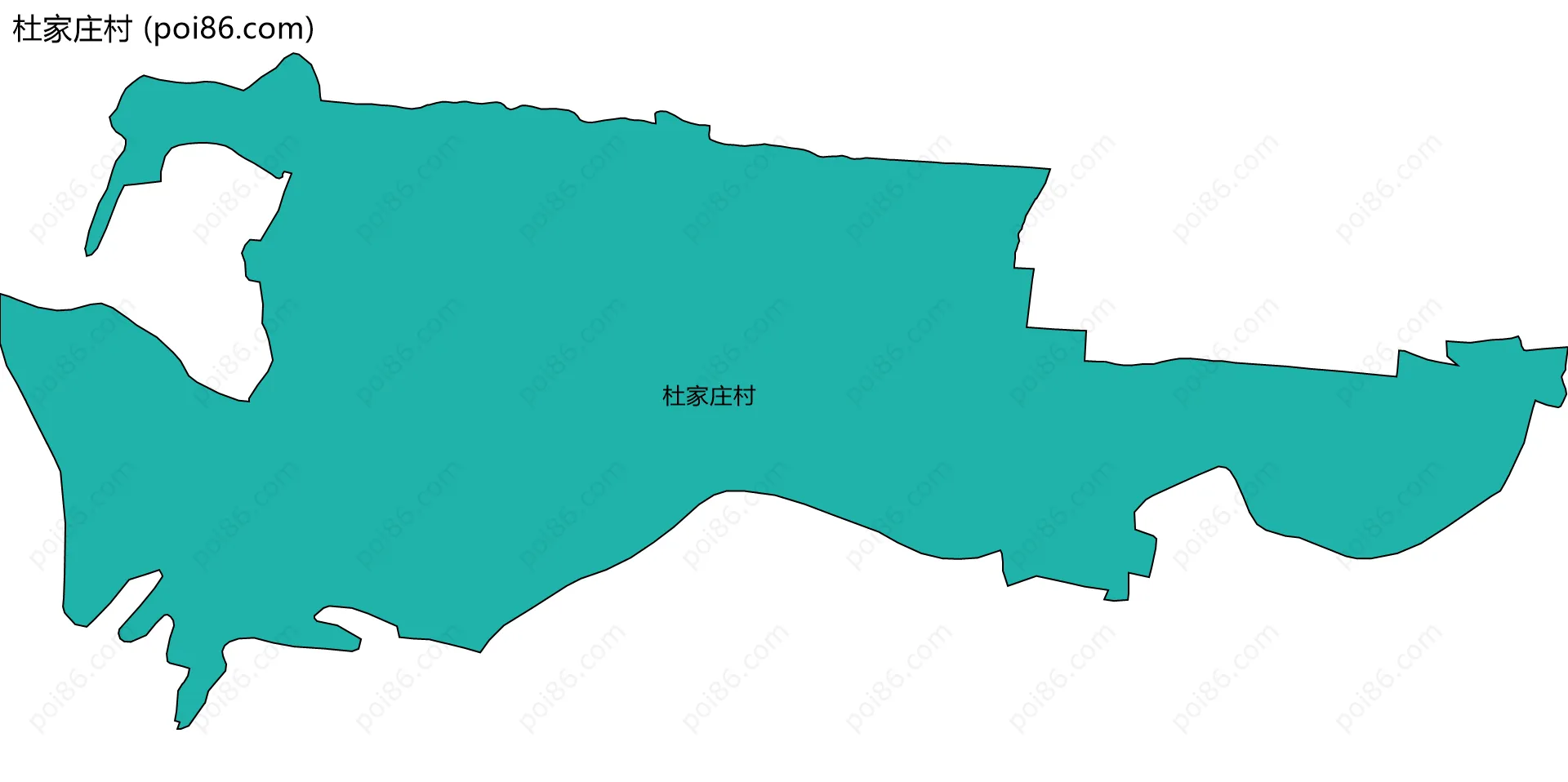 杜家庄村边界地图