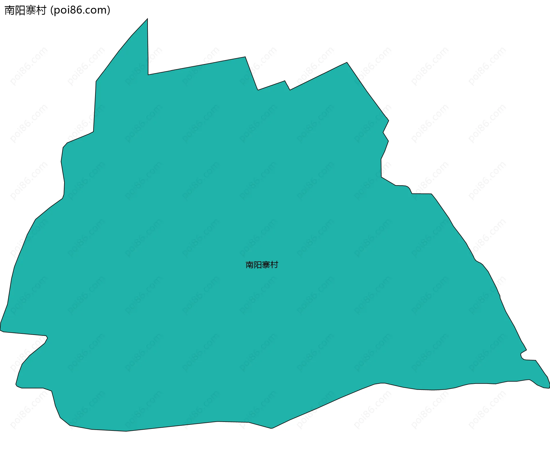南阳寨村边界地图