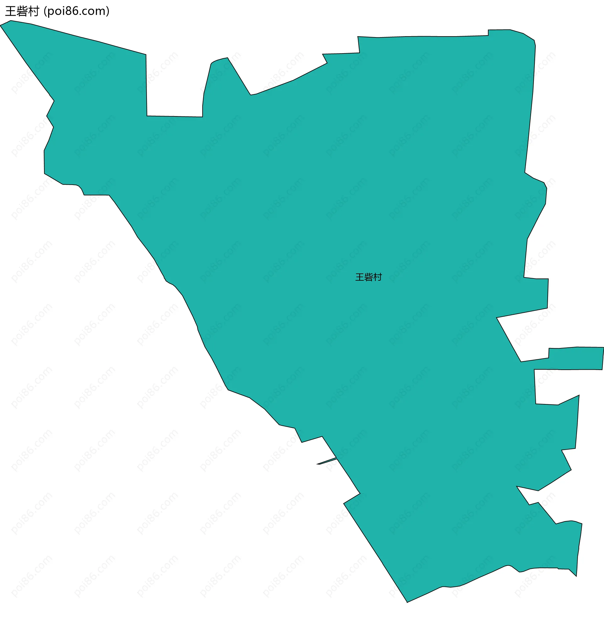 王砦村边界地图