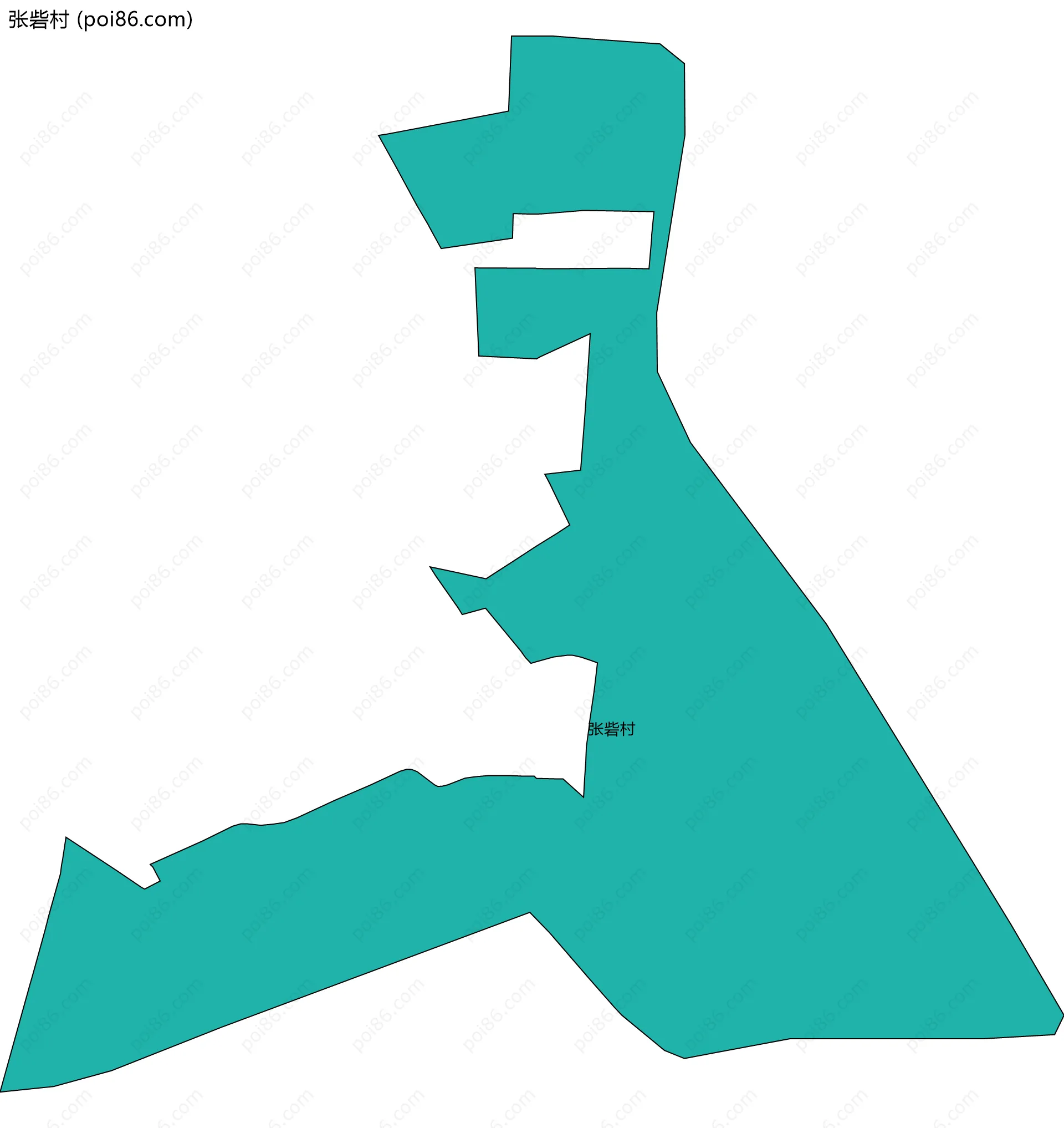 张砦村边界地图