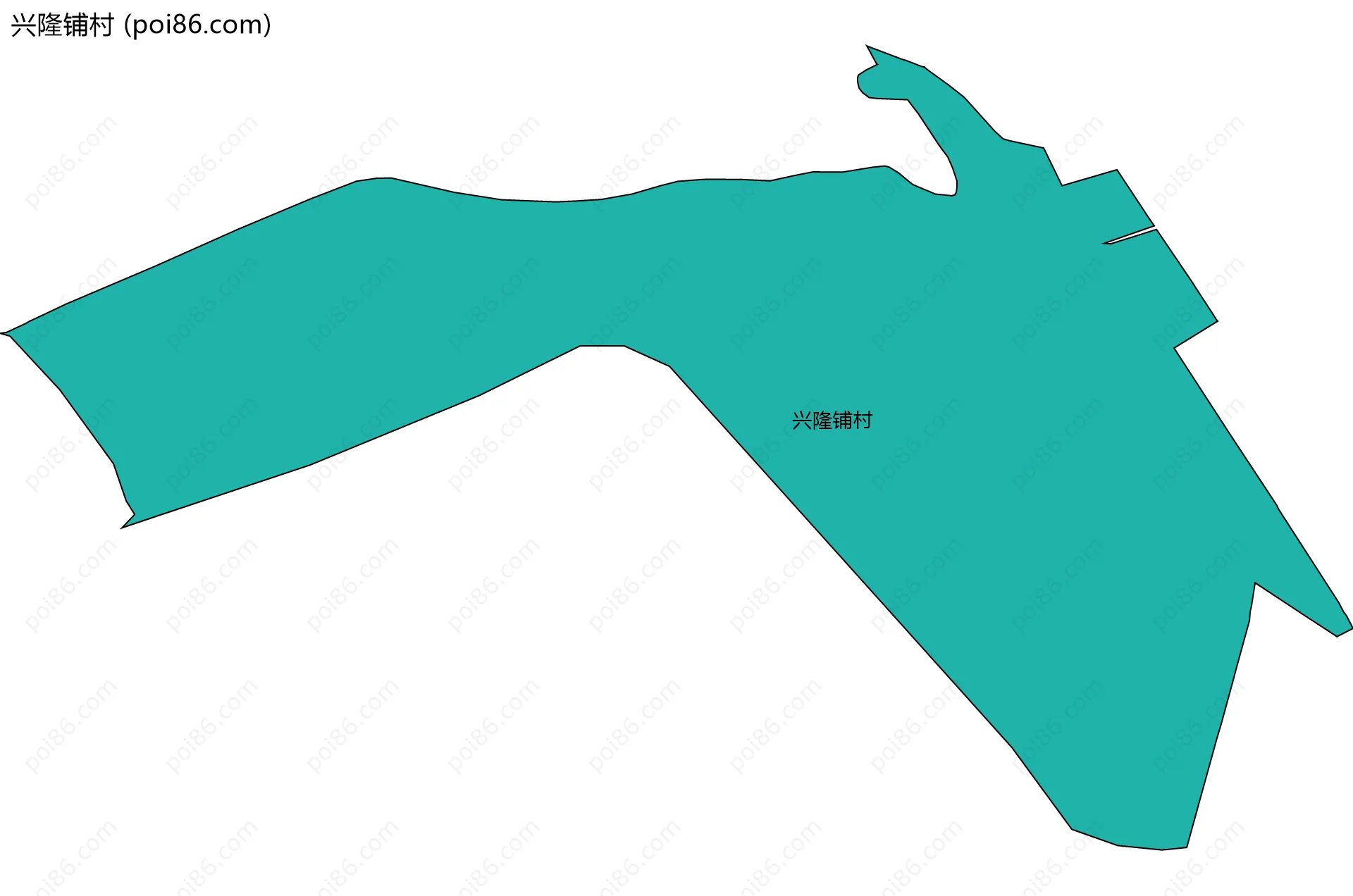 兴隆铺村边界地图
