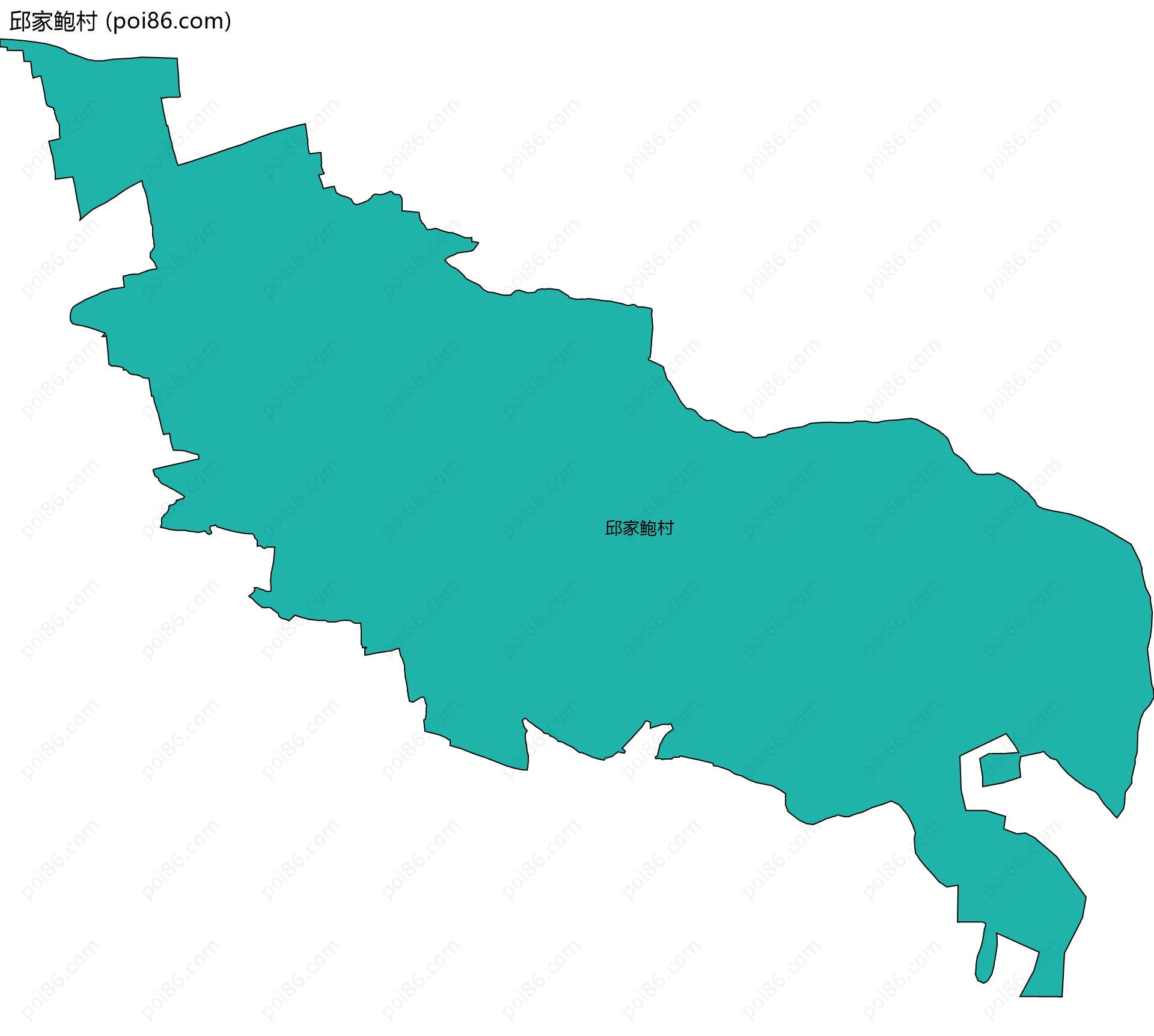 邱家鲍村边界地图