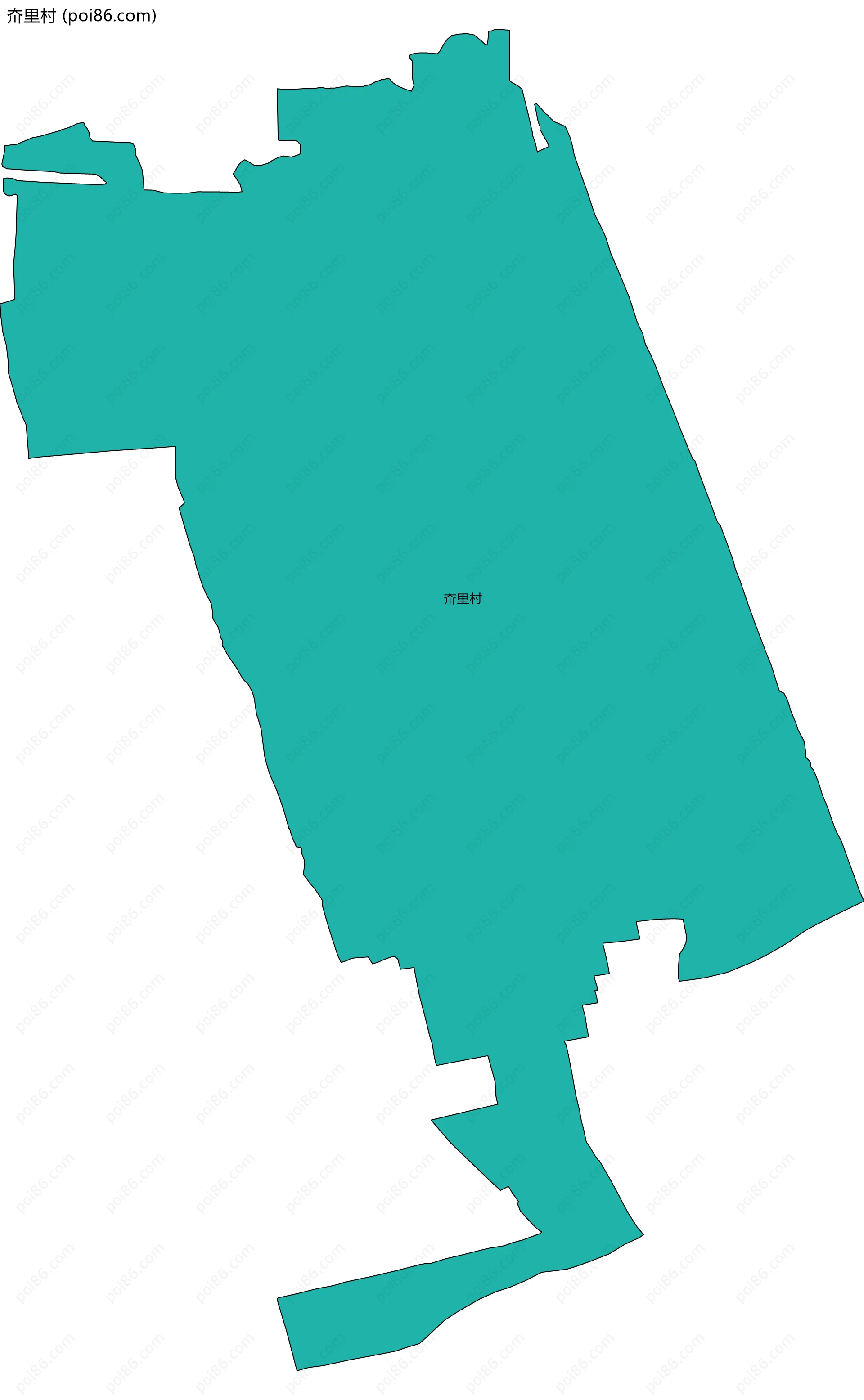 夼里村边界地图