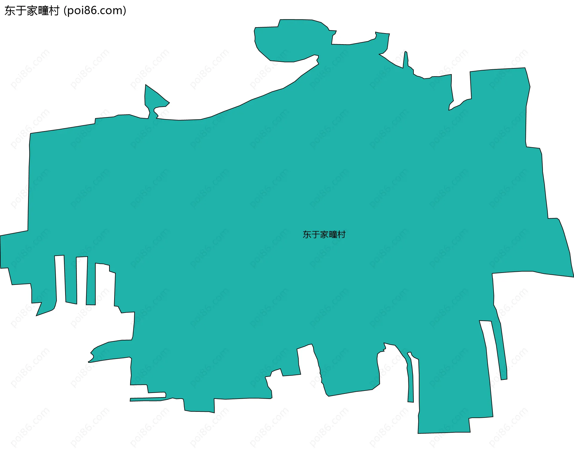 东于家疃村边界地图