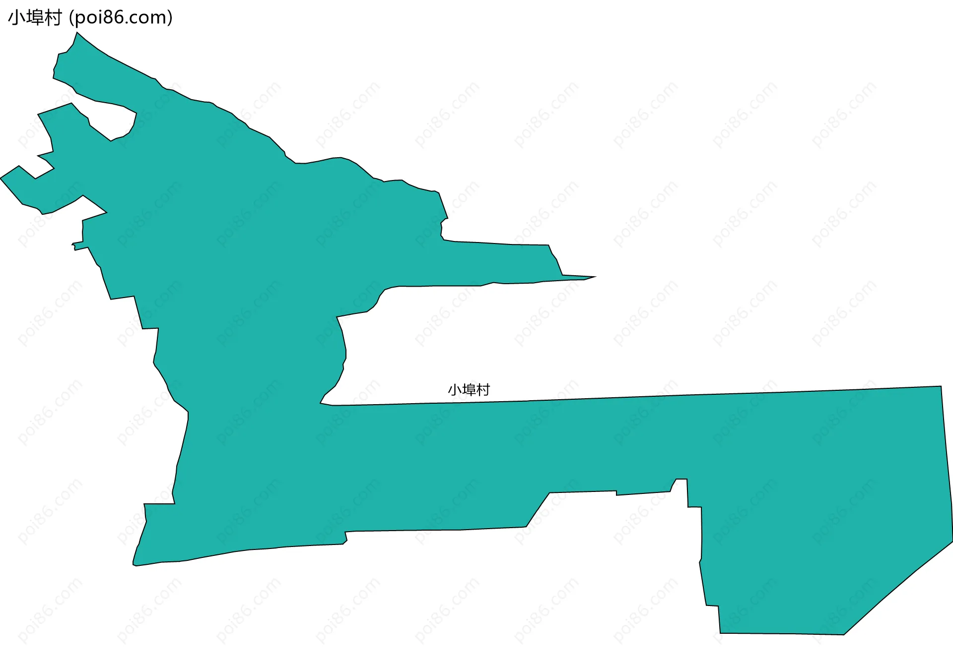 小埠村边界地图