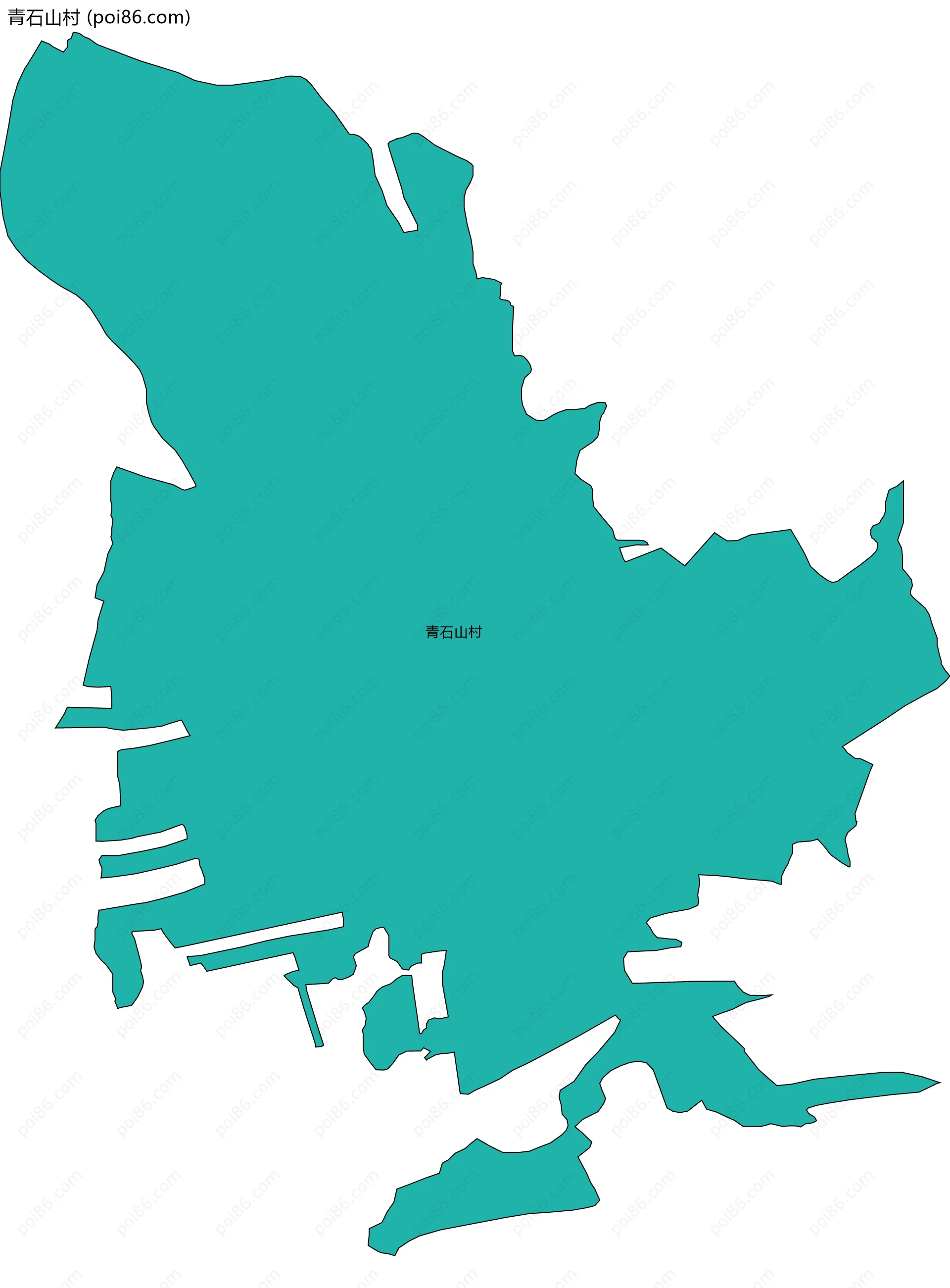 青石山村边界地图