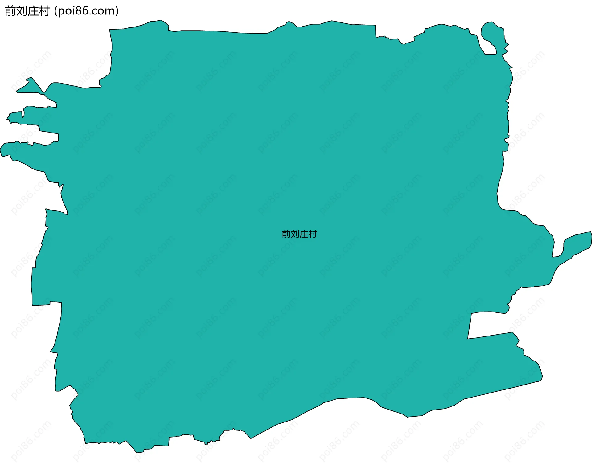 前刘庄村边界地图