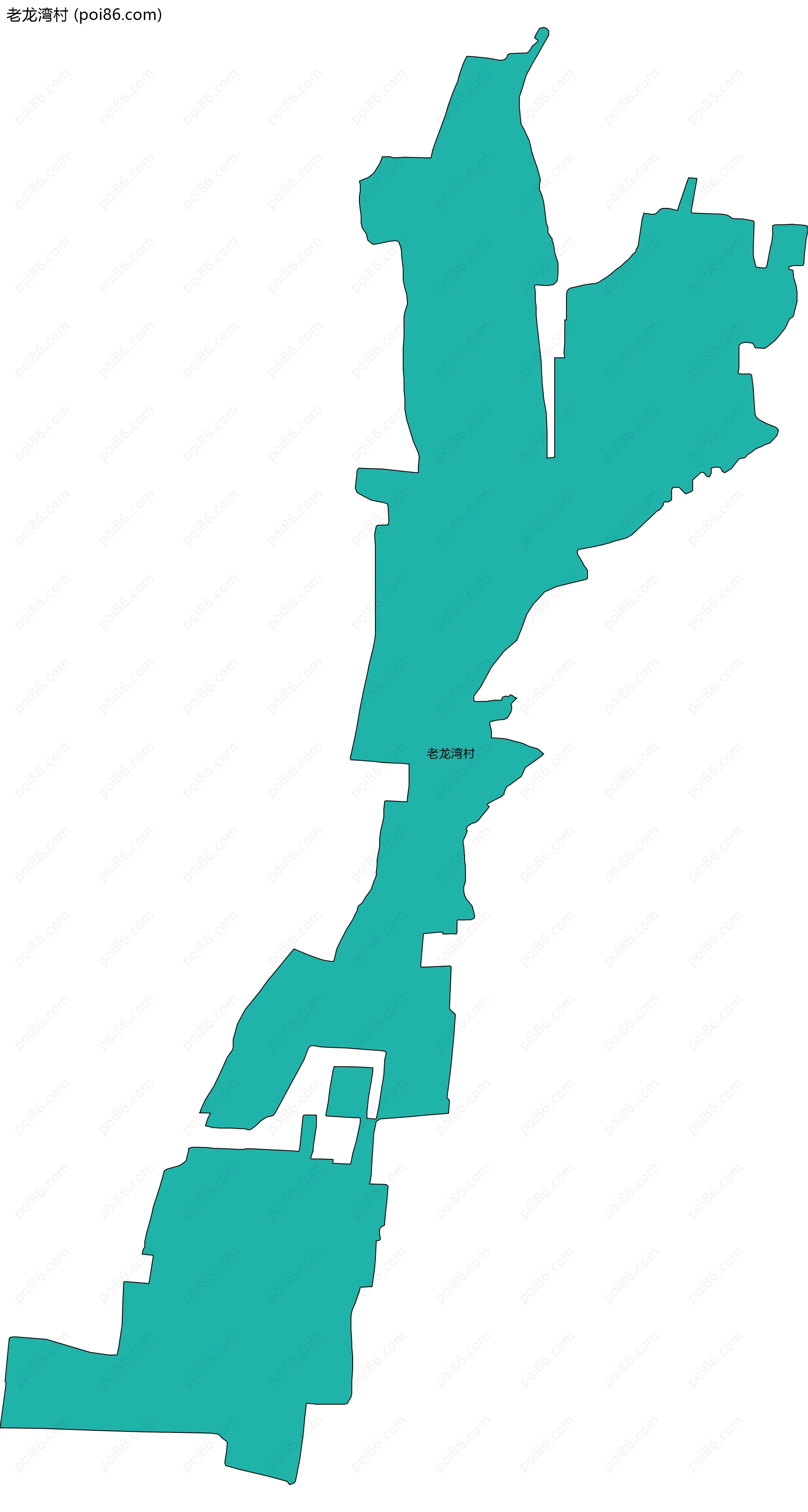 老龙湾村边界地图