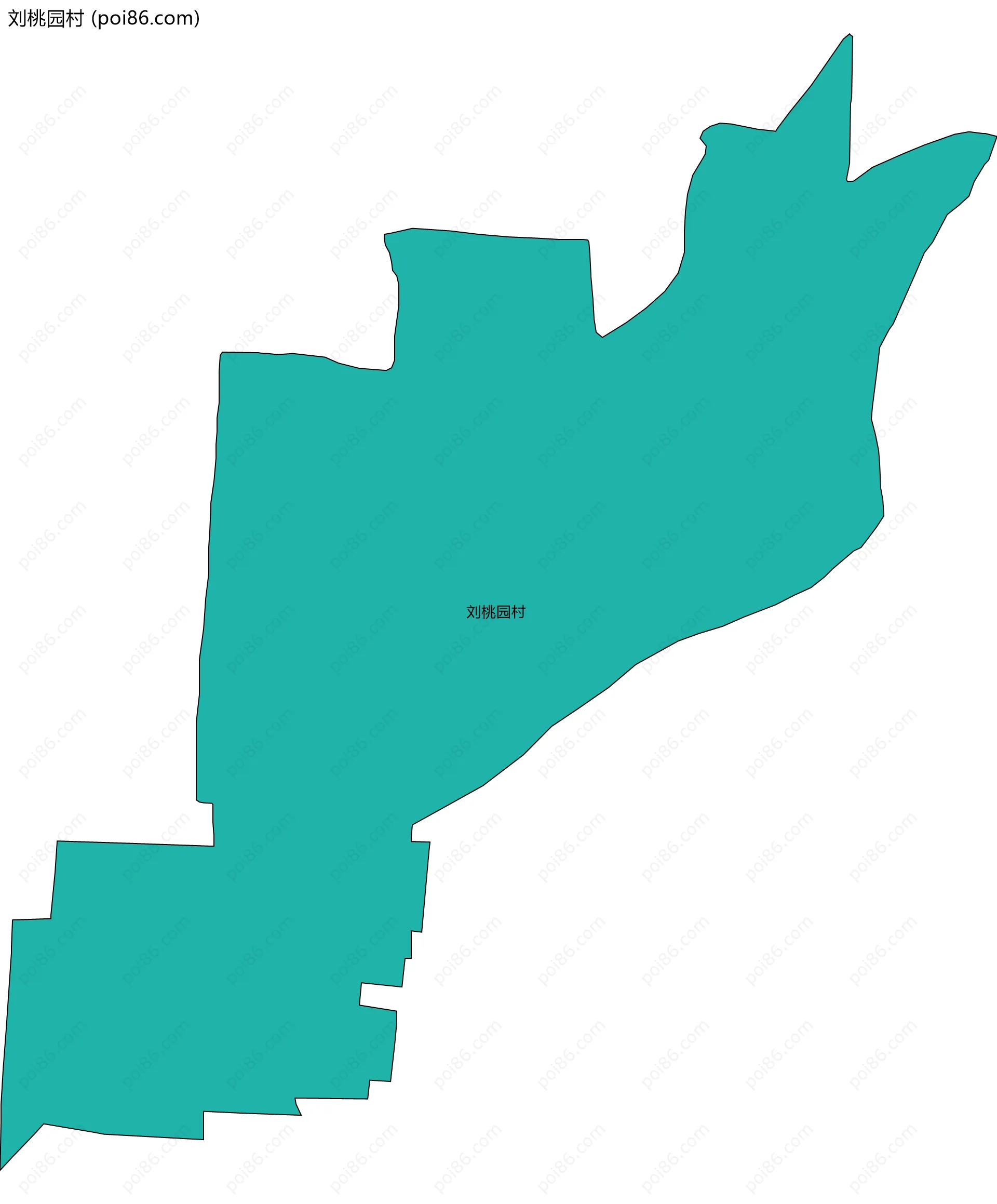 刘桃园村边界地图