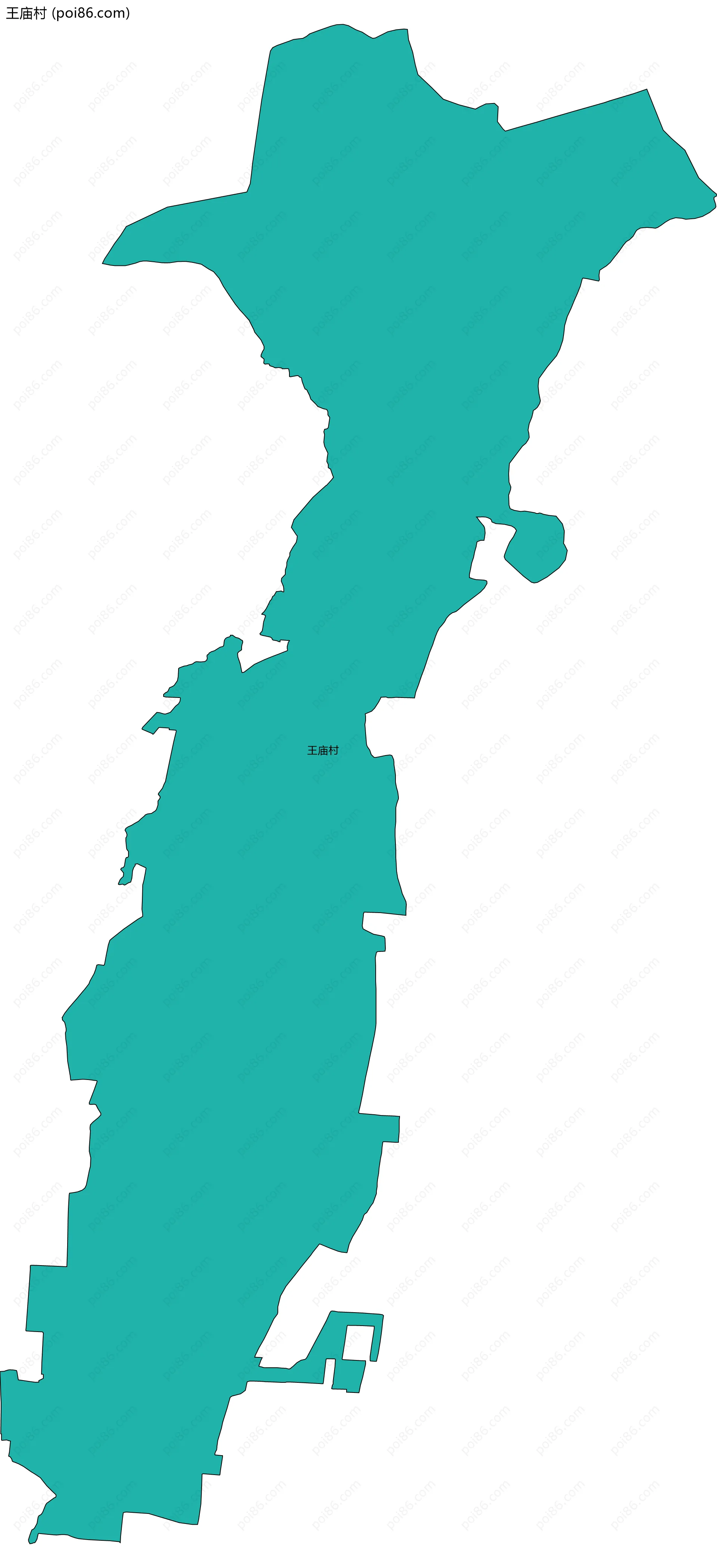 王庙村边界地图