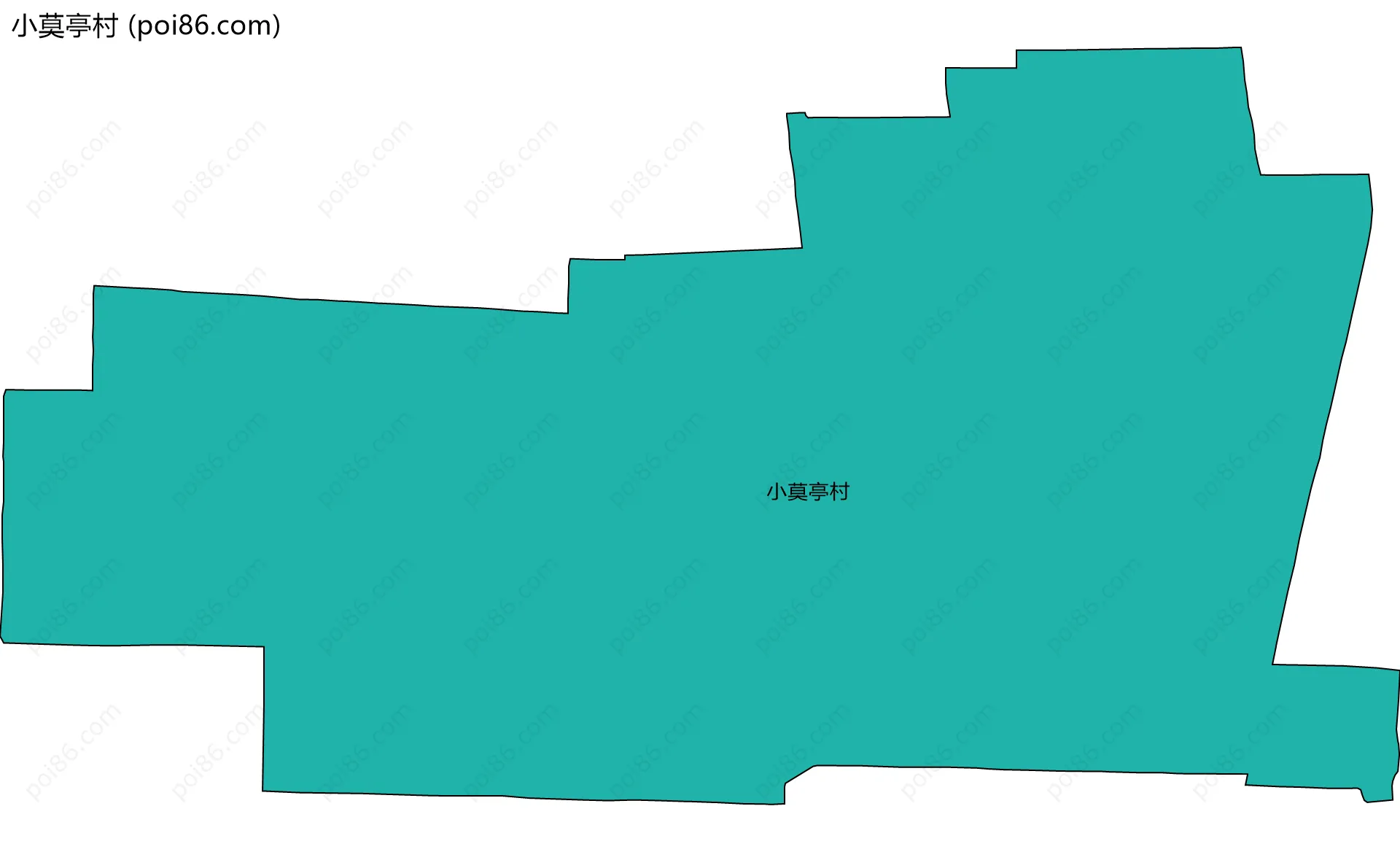 小莫亭村边界地图