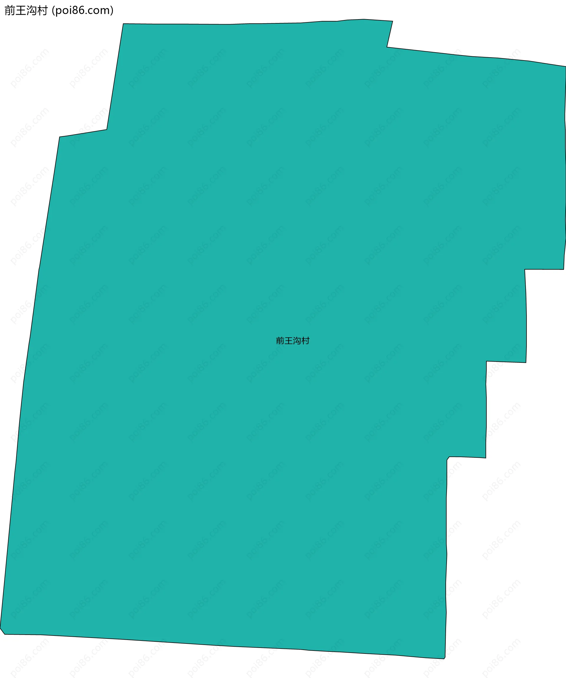 前王沟村边界地图