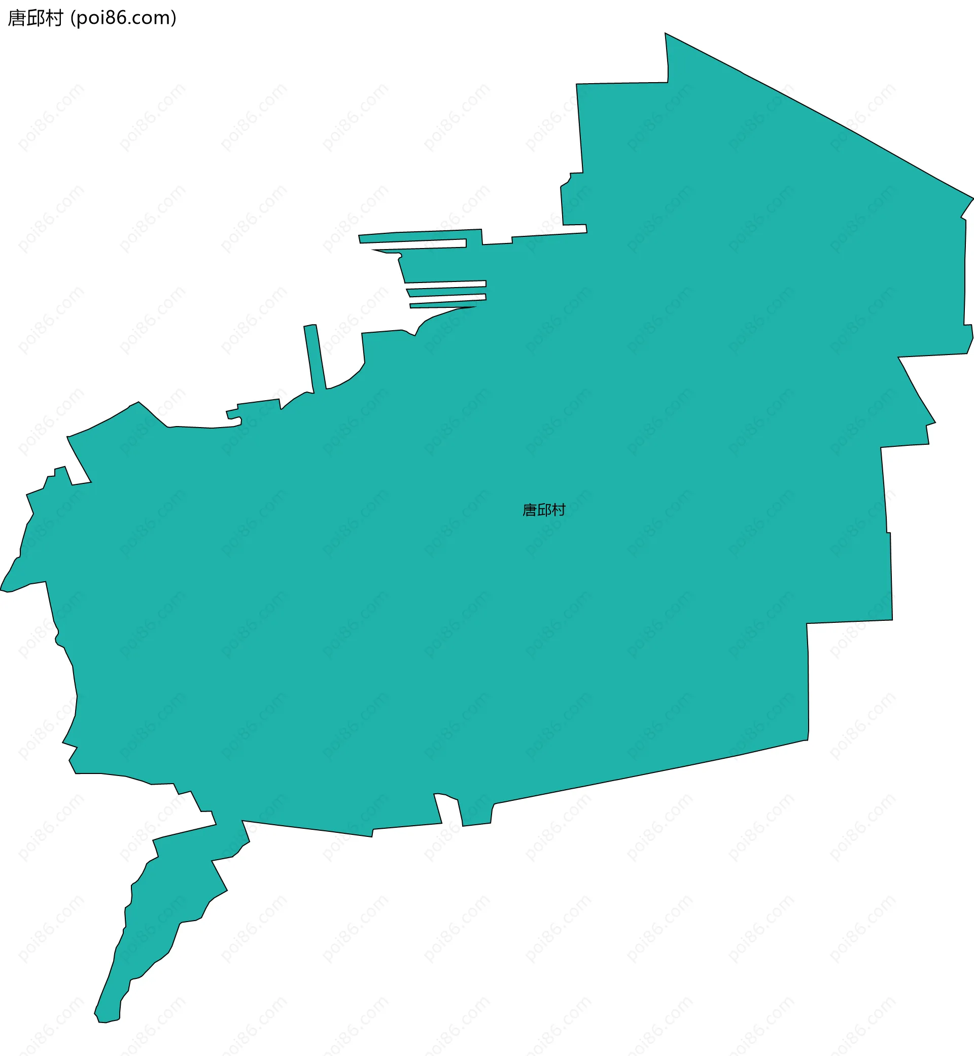 唐邱村边界地图