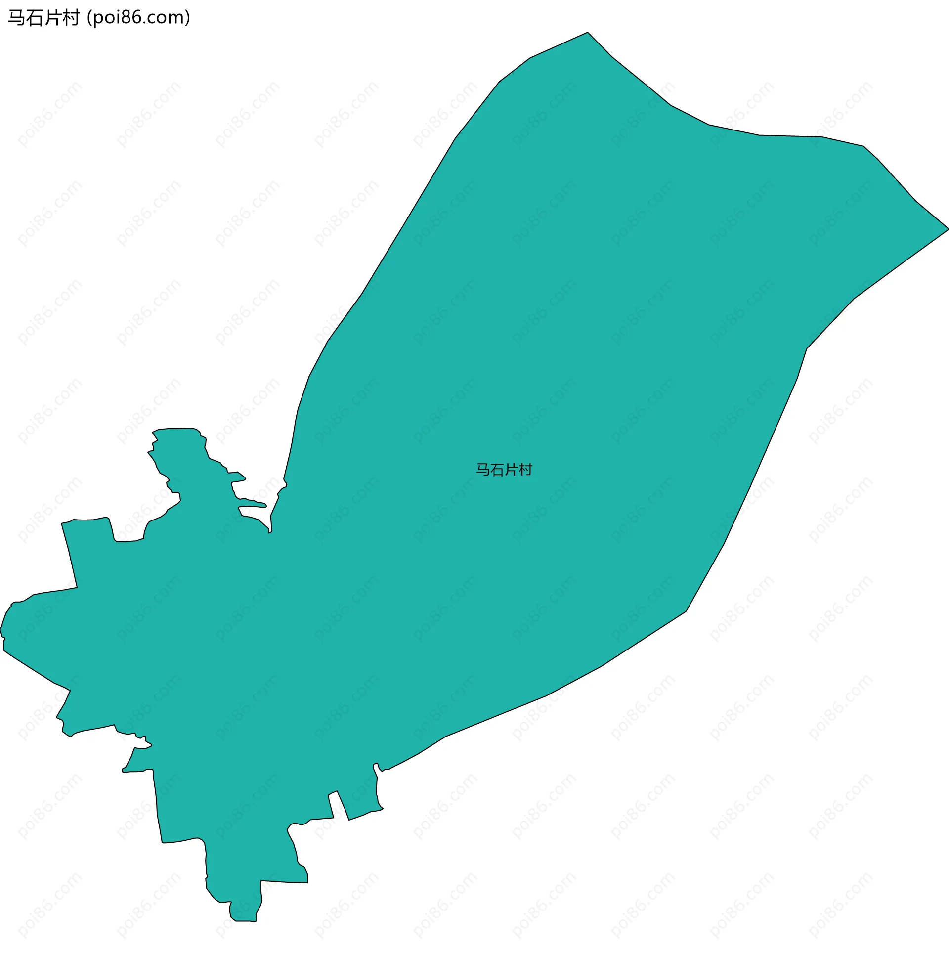 马石片村边界地图