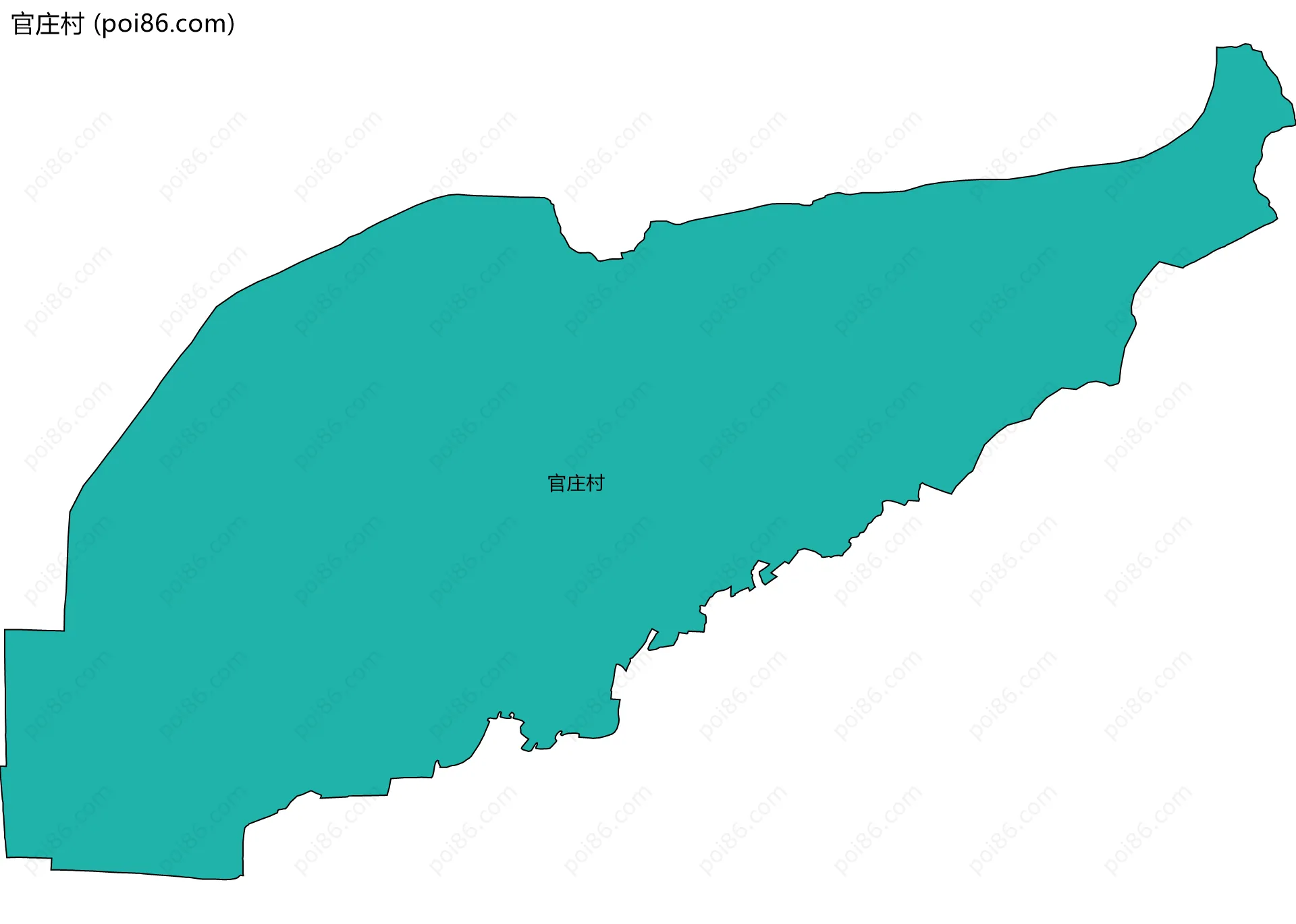 官庄村边界地图