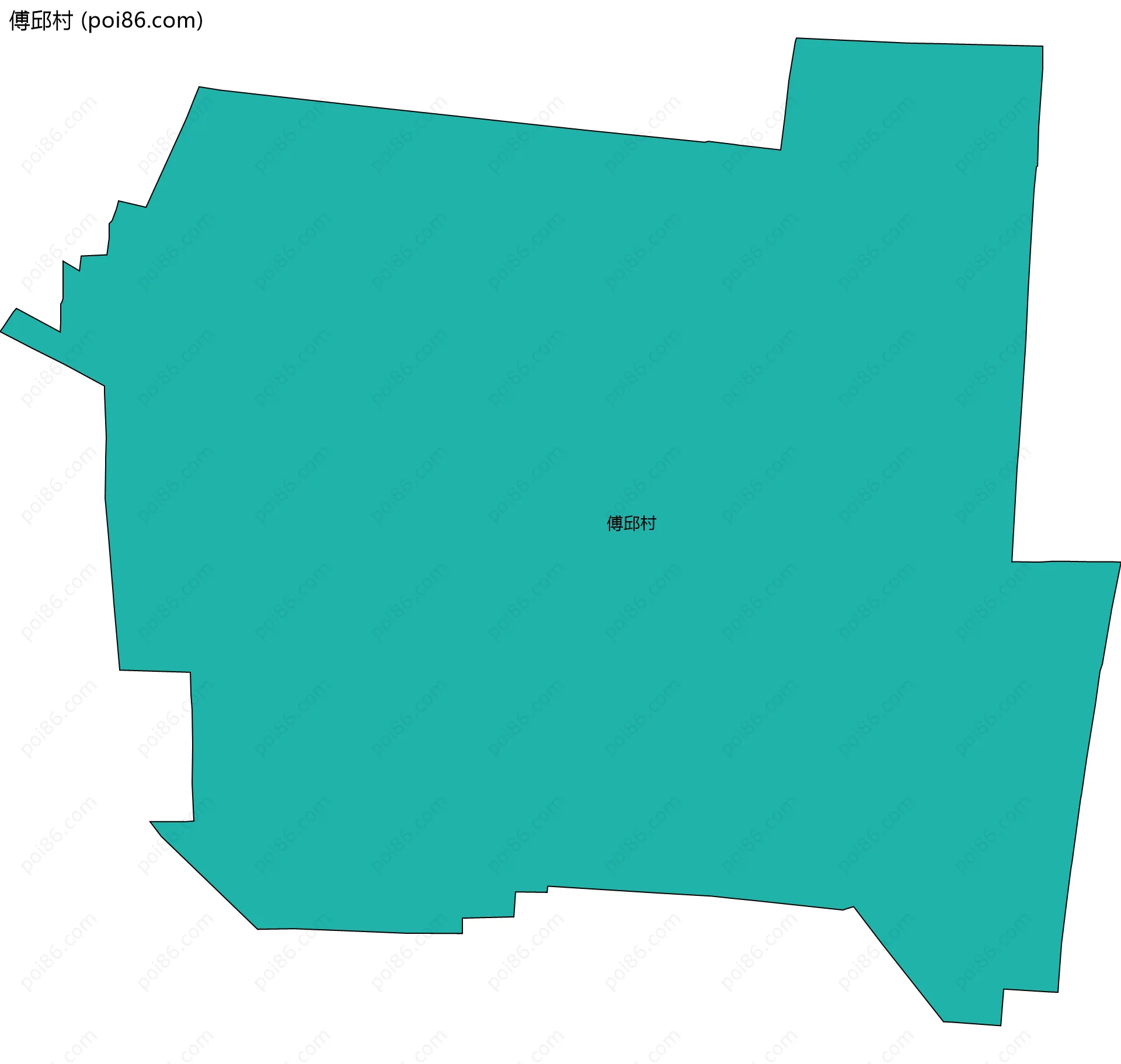 傅邱村边界地图