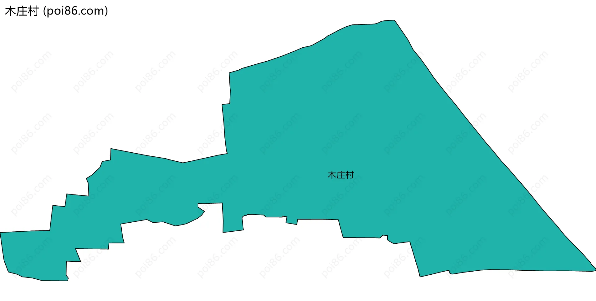 木庄村边界地图