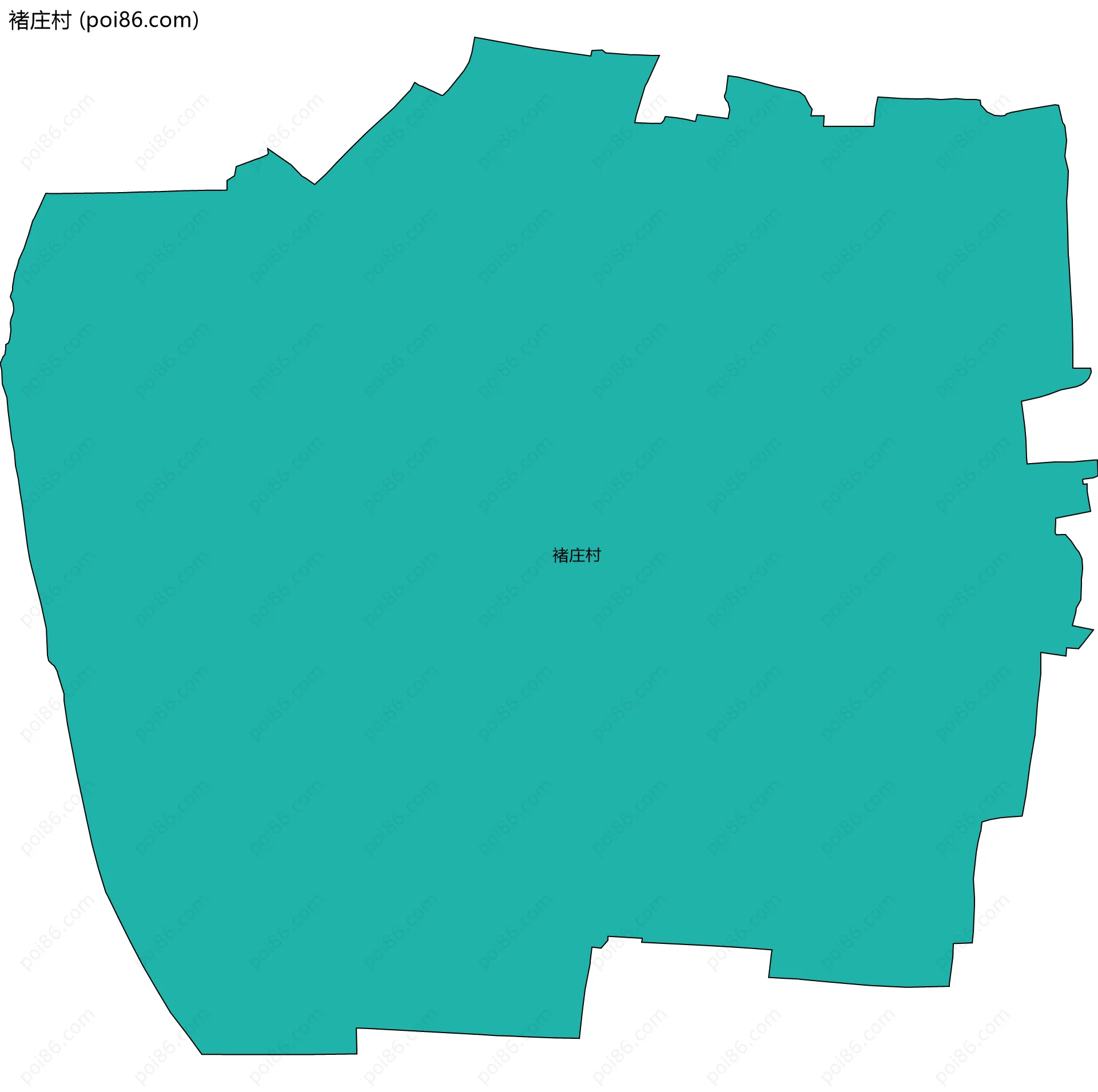 褚庄村边界地图