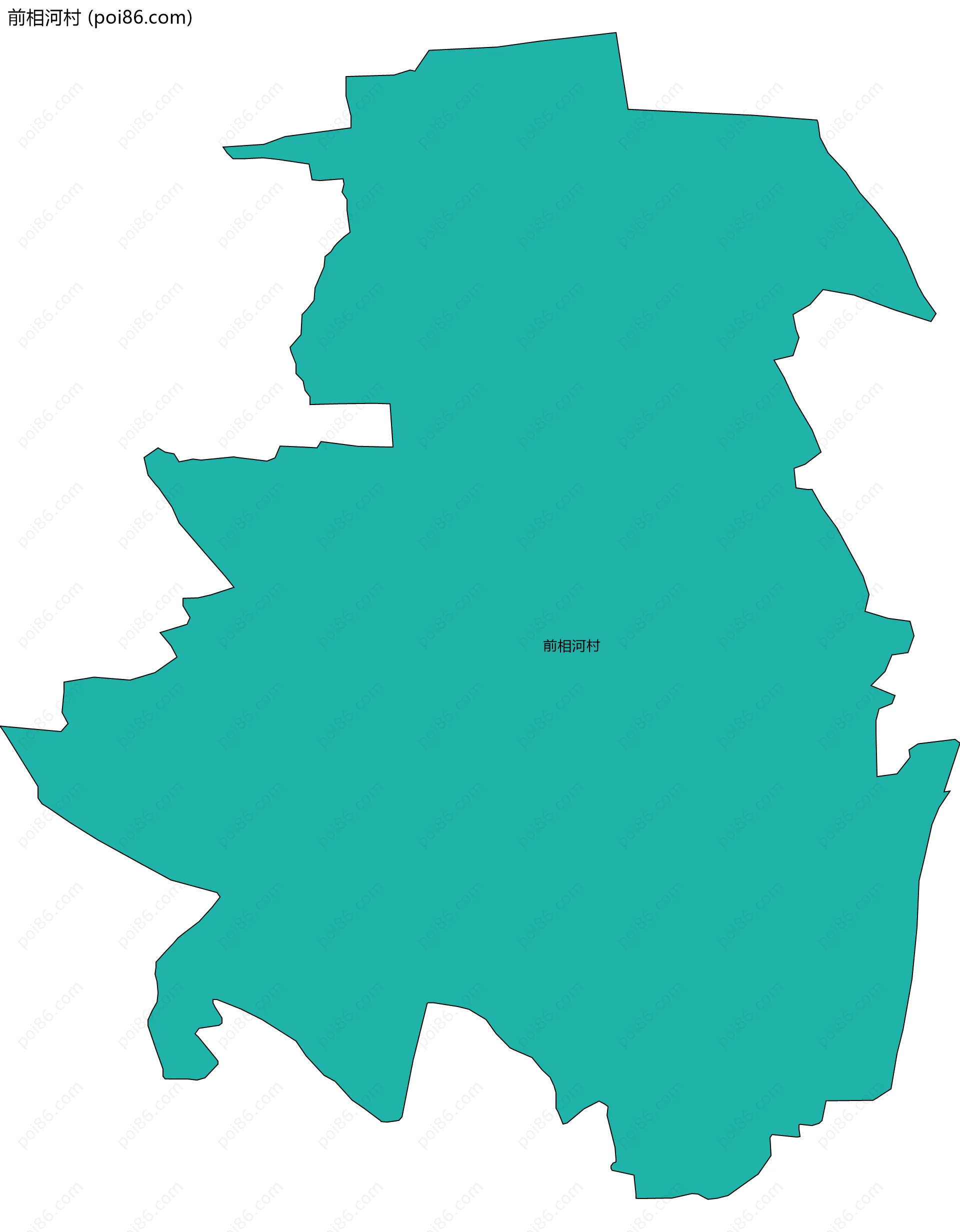 前相河村边界地图