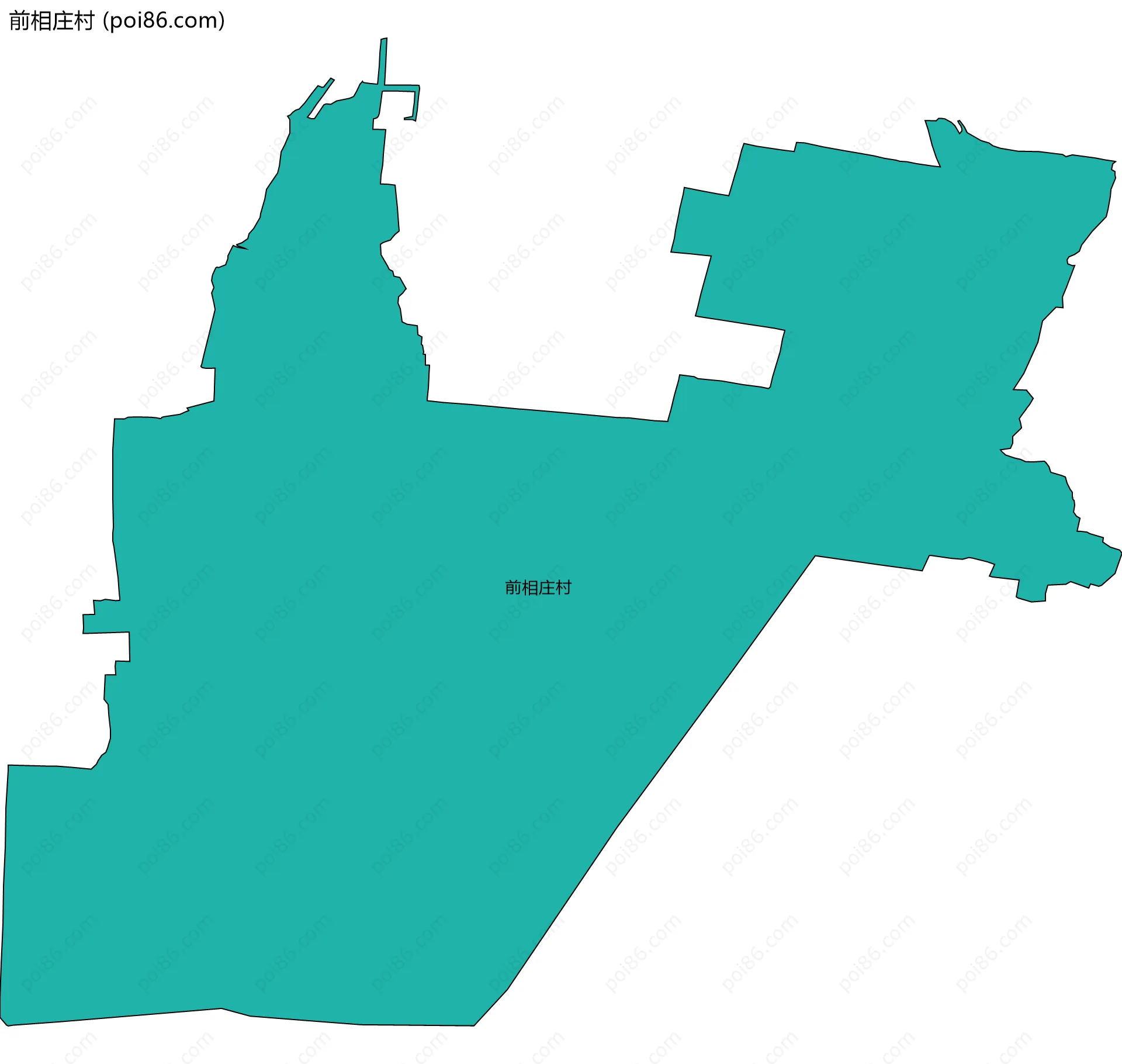 前相庄村边界地图