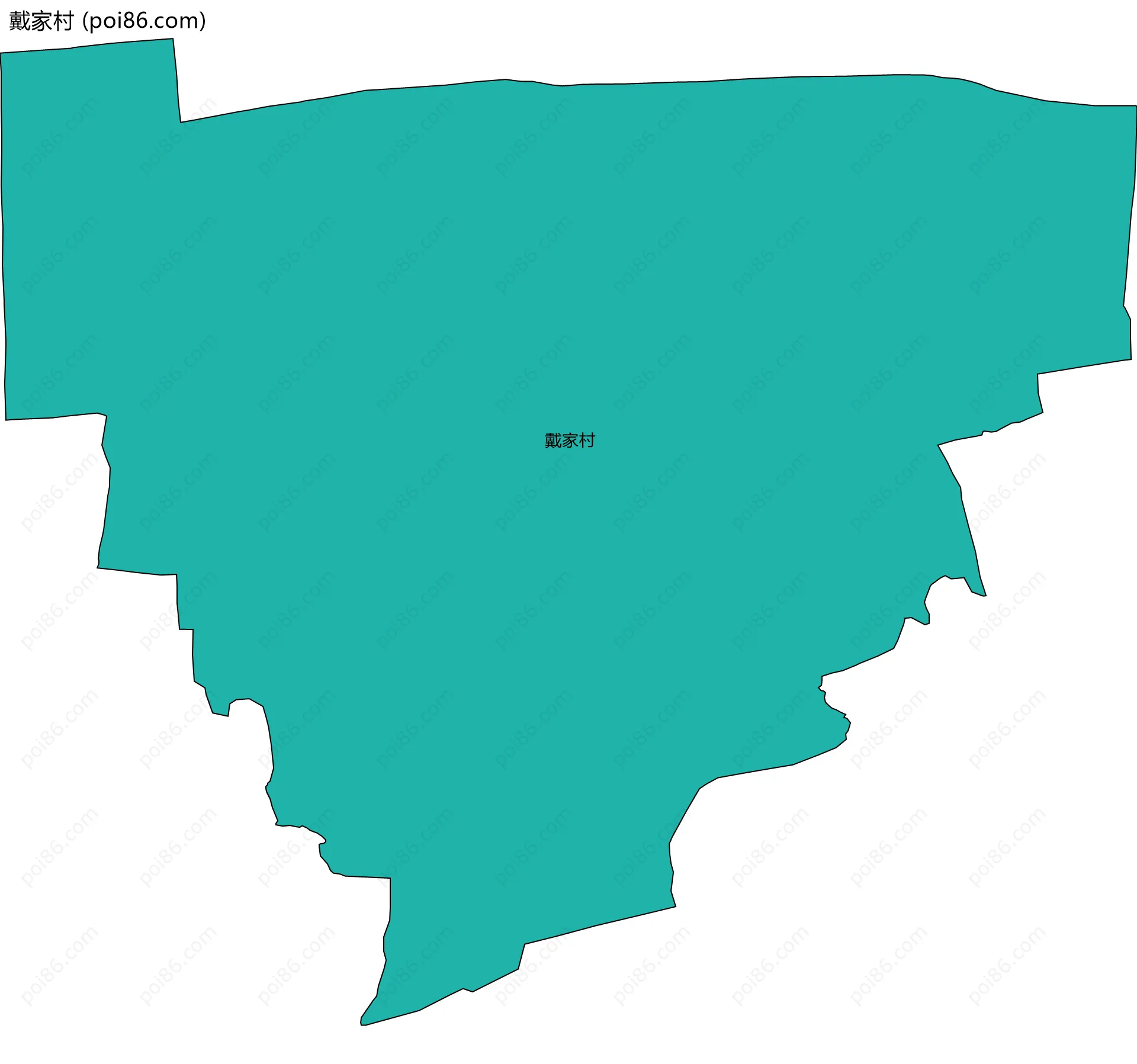 戴家村边界地图