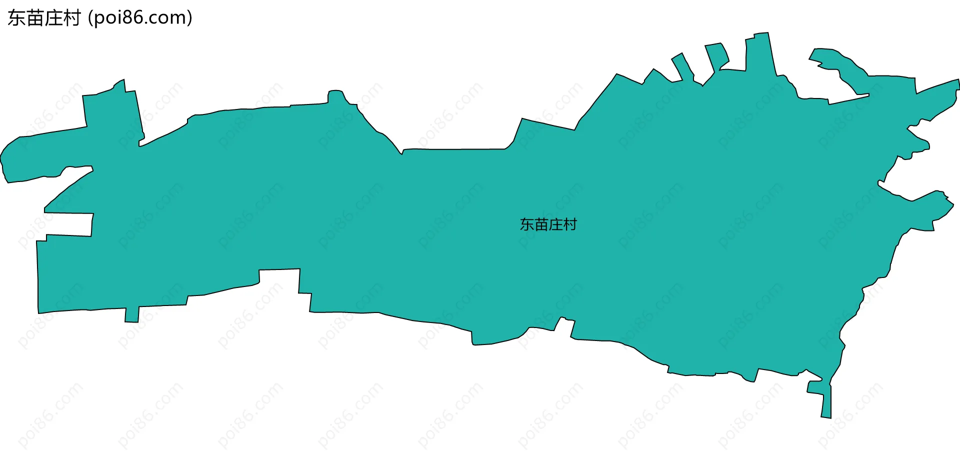 东苗庄村边界地图