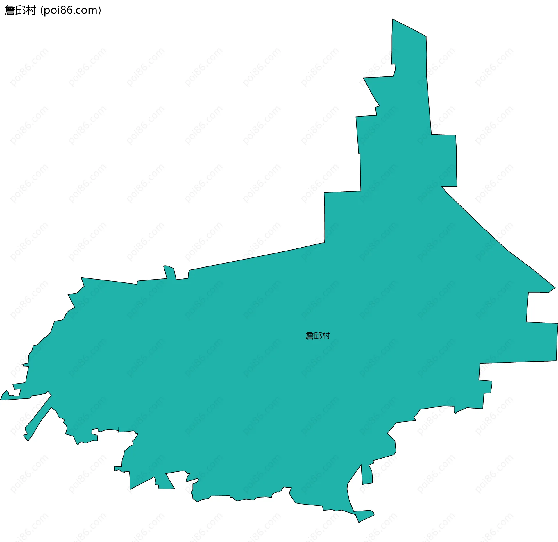 詹邱村边界地图