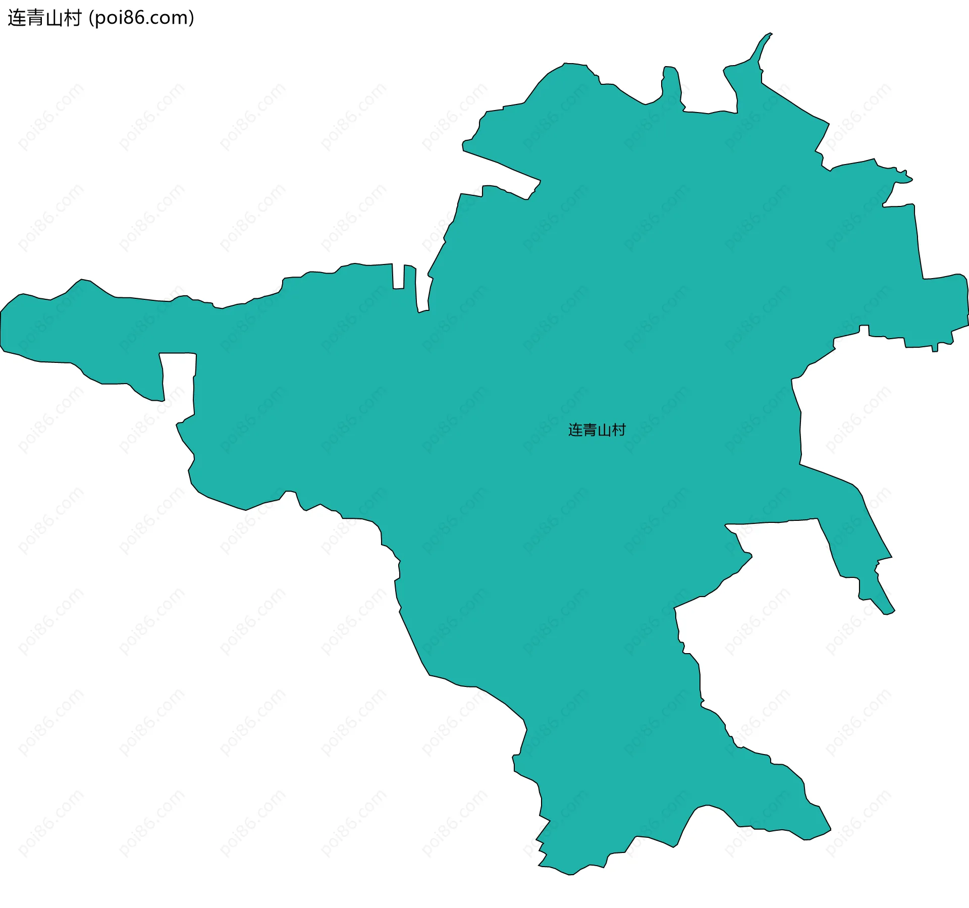 连青山村边界地图