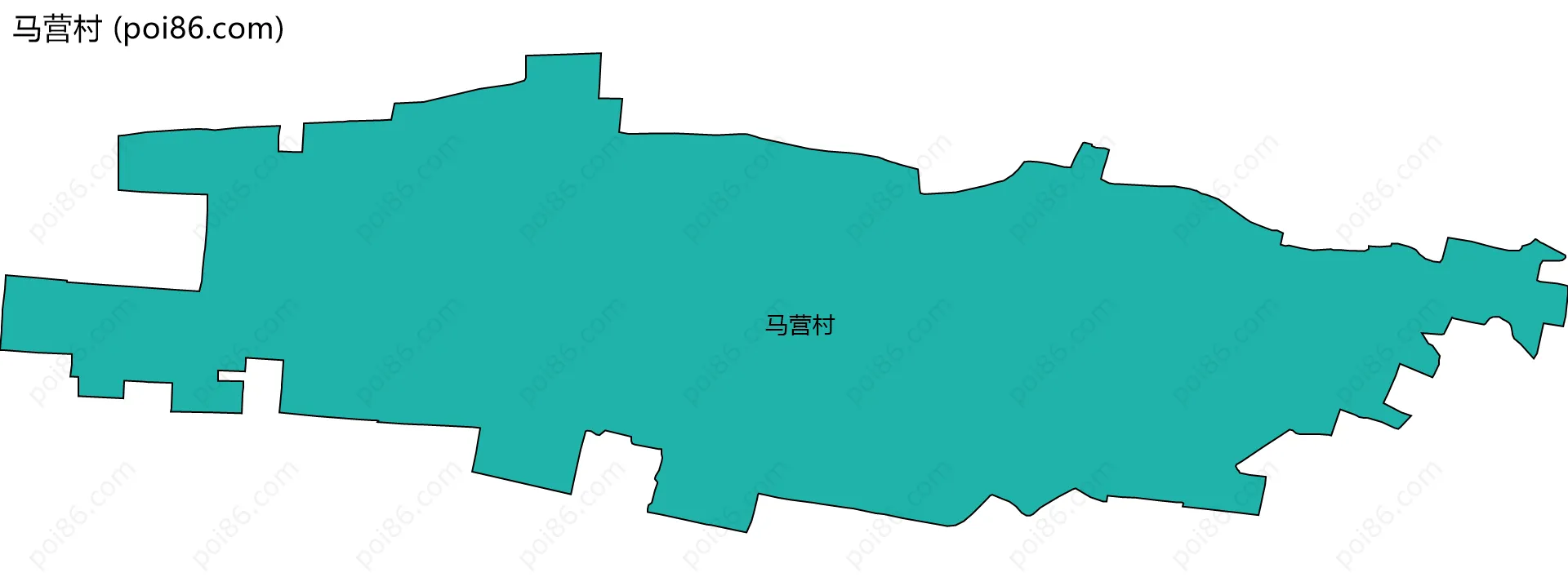 马营村边界地图