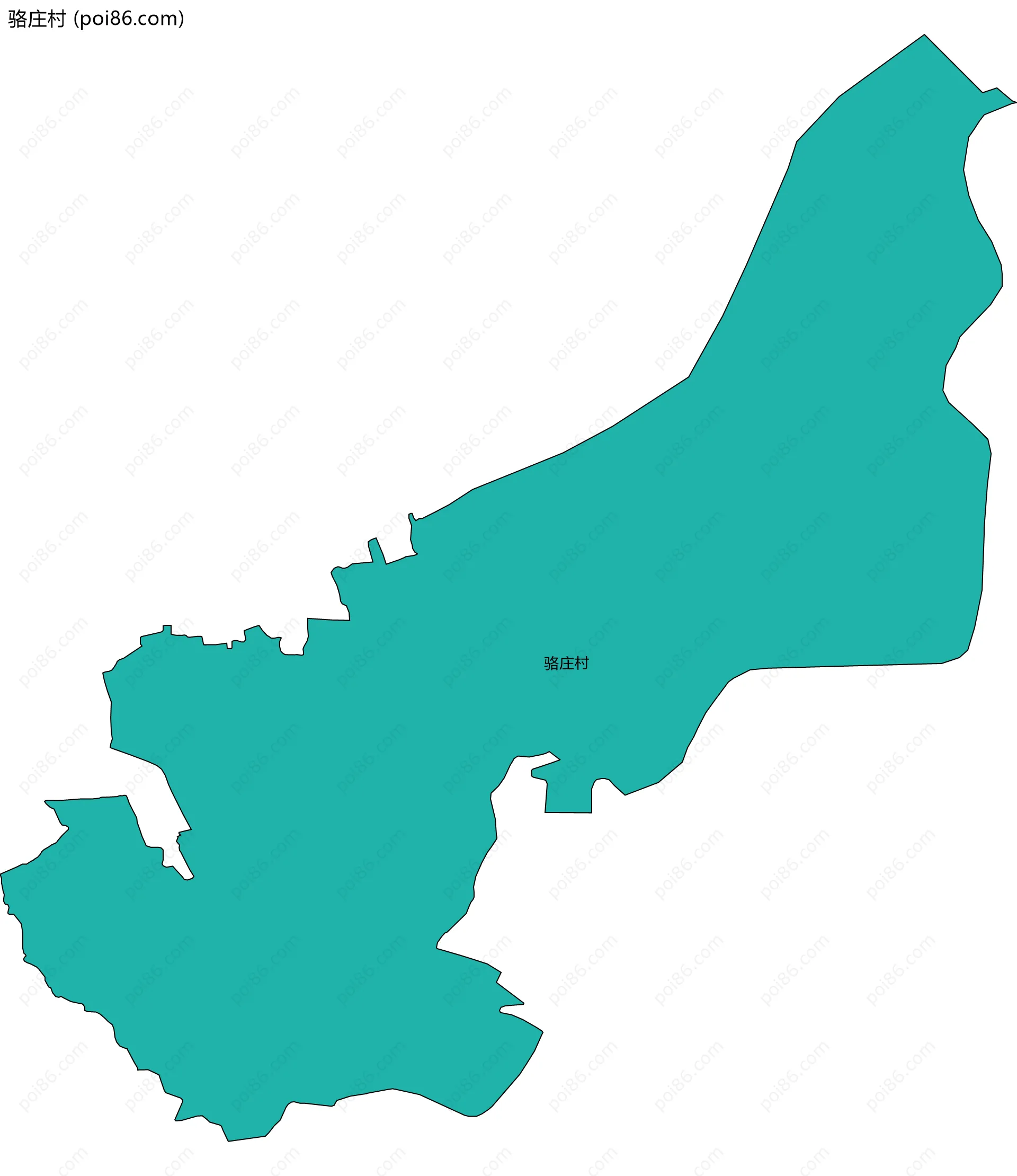 骆庄村边界地图