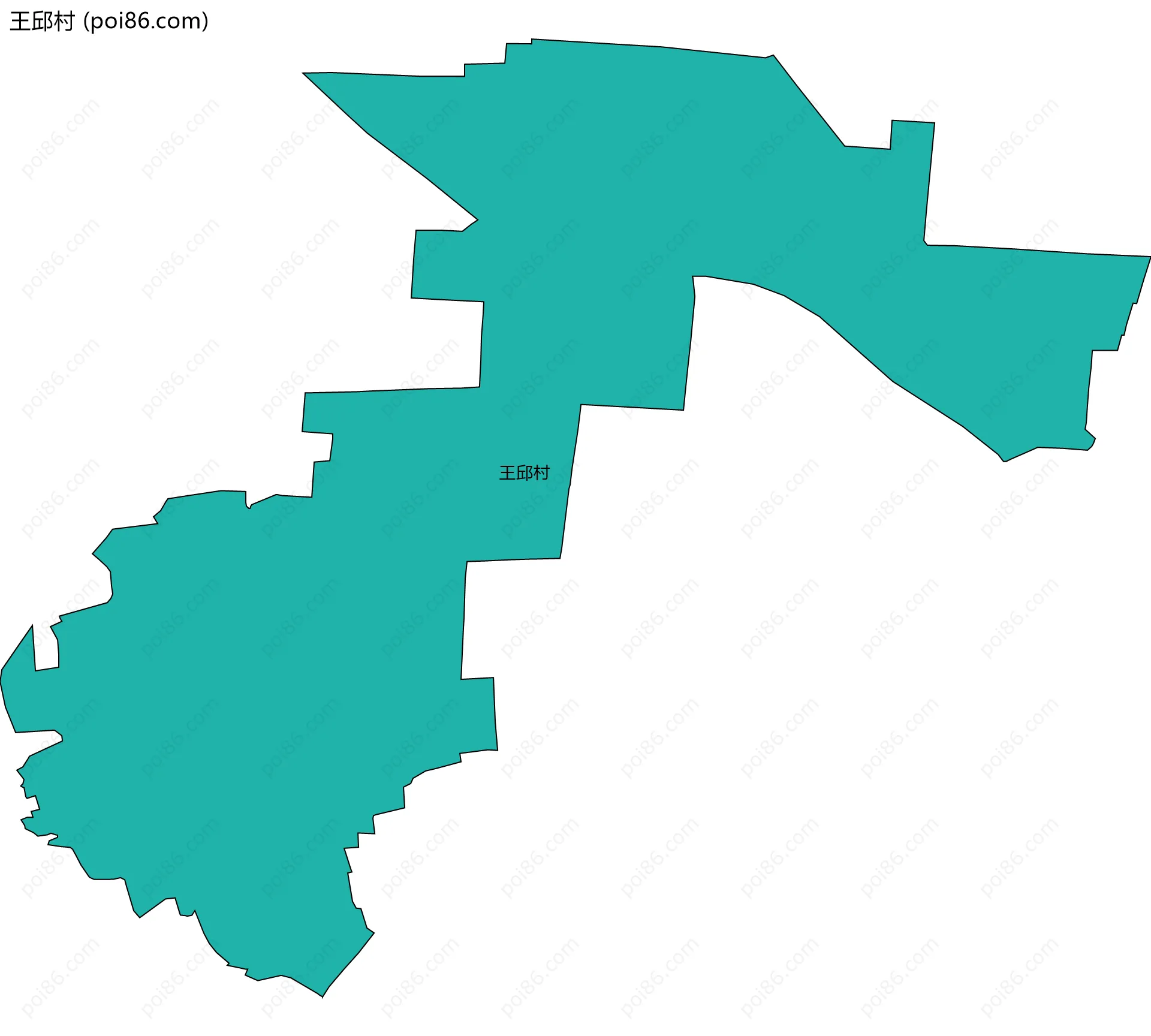 王邱村边界地图