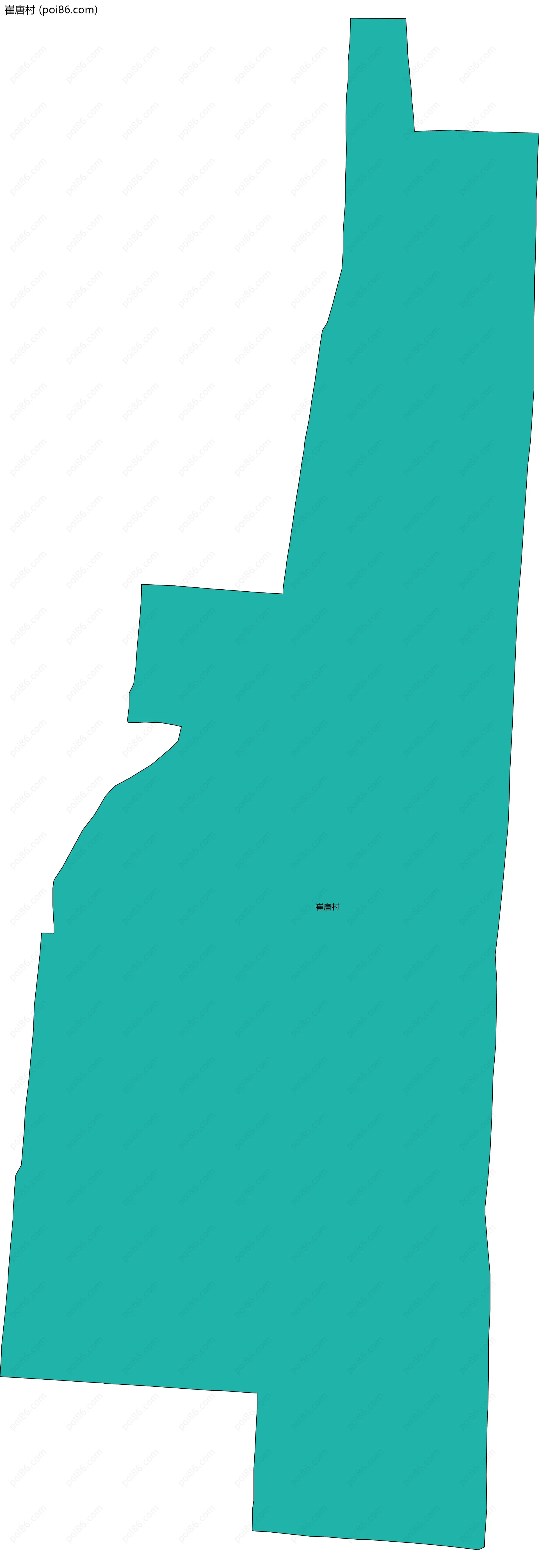 崔唐村边界地图