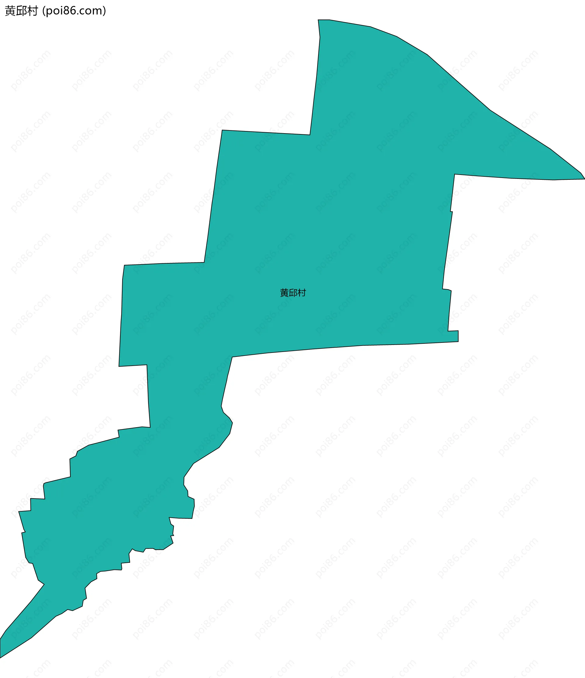 黄邱村边界地图