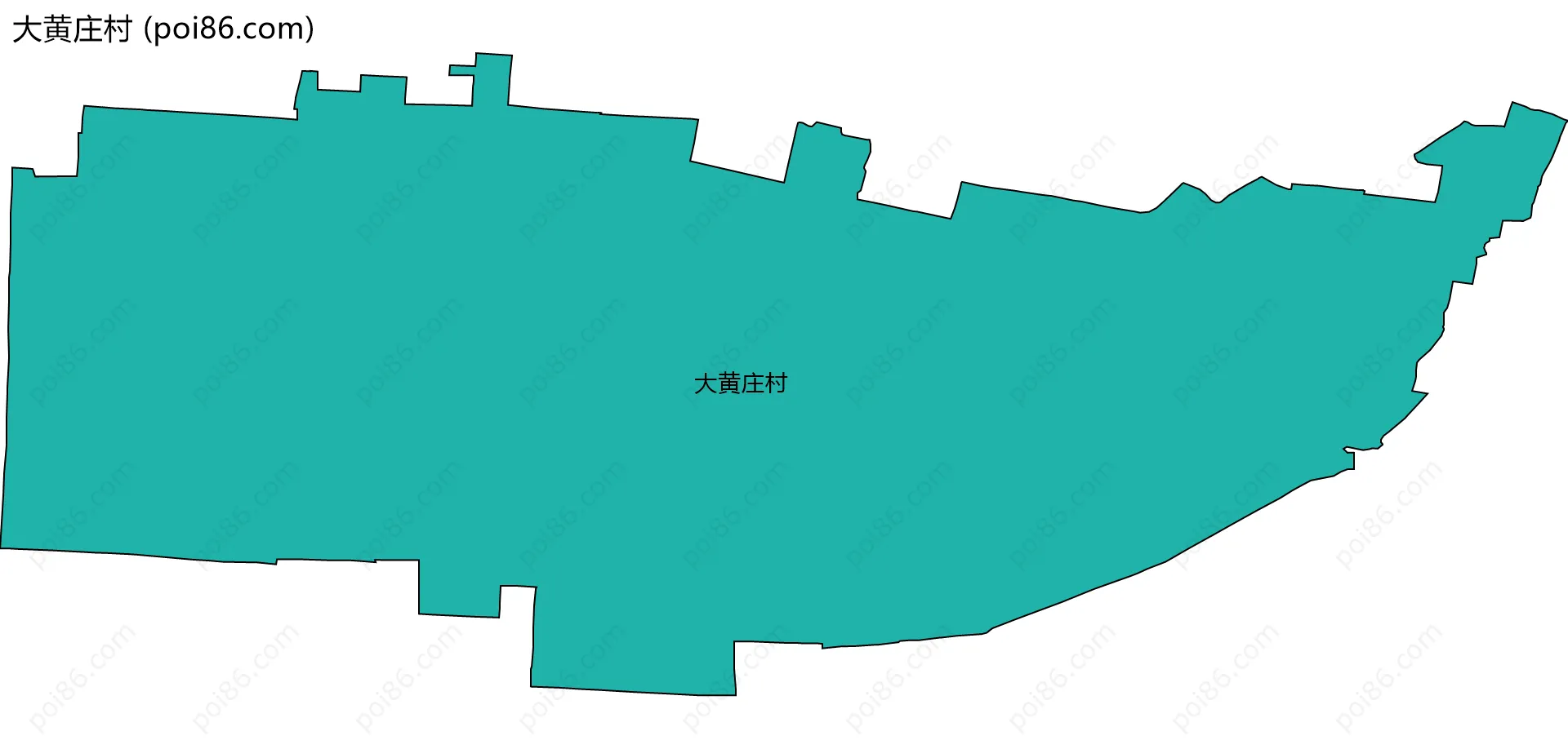 大黄庄村边界地图