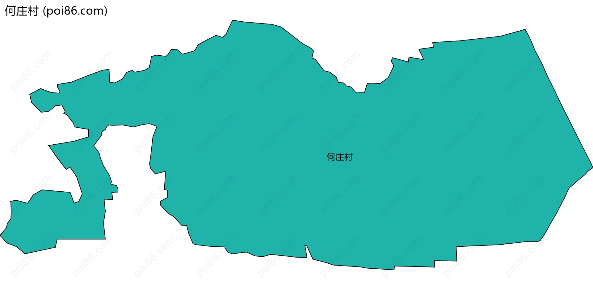 何庄村边界地图