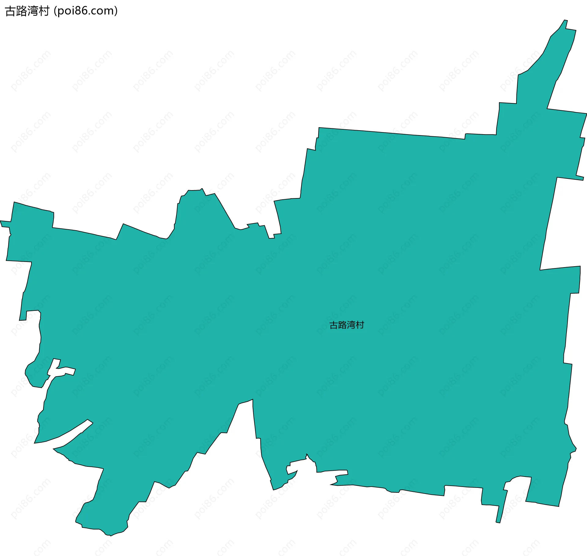古路湾村边界地图