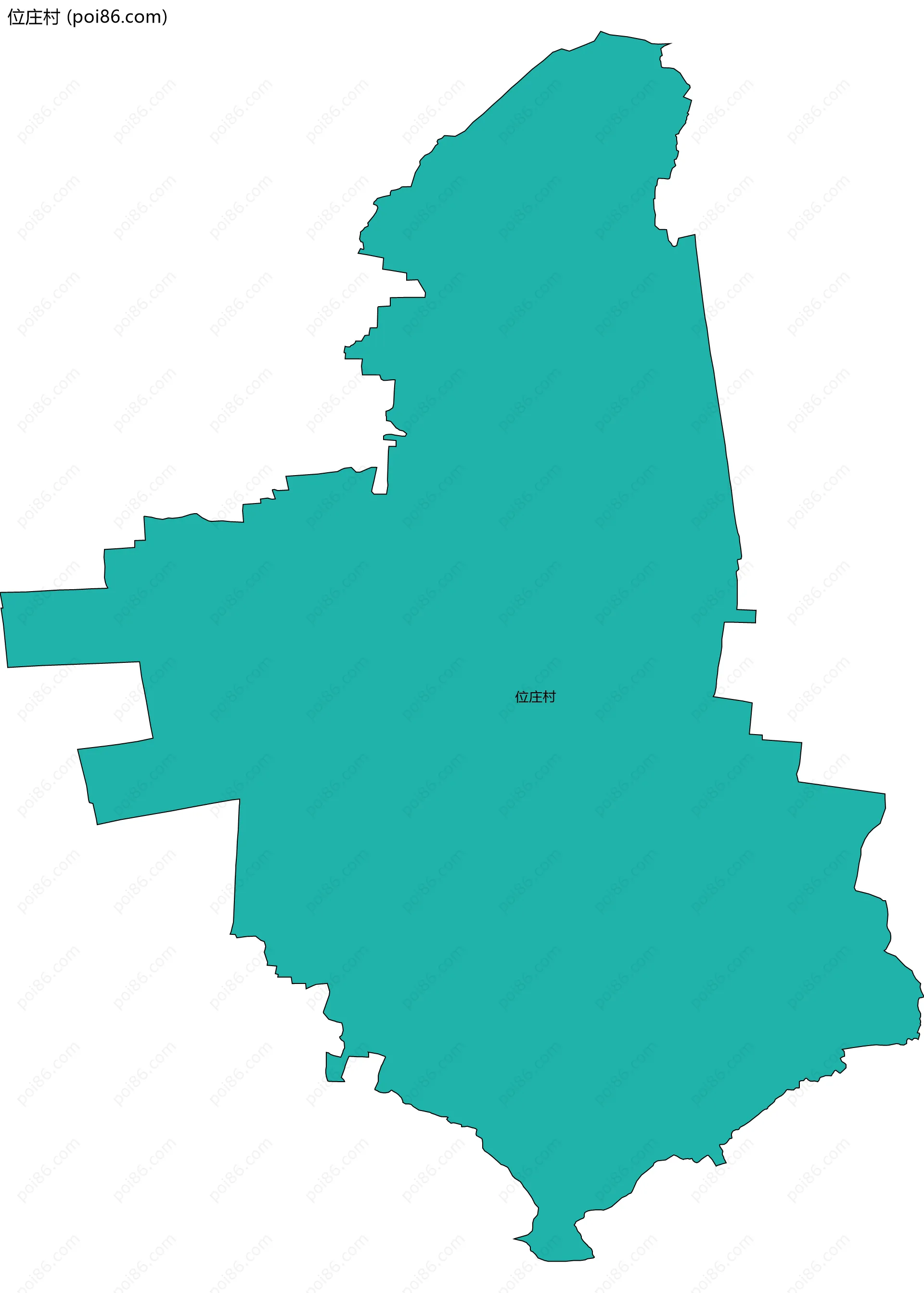 位庄村边界地图
