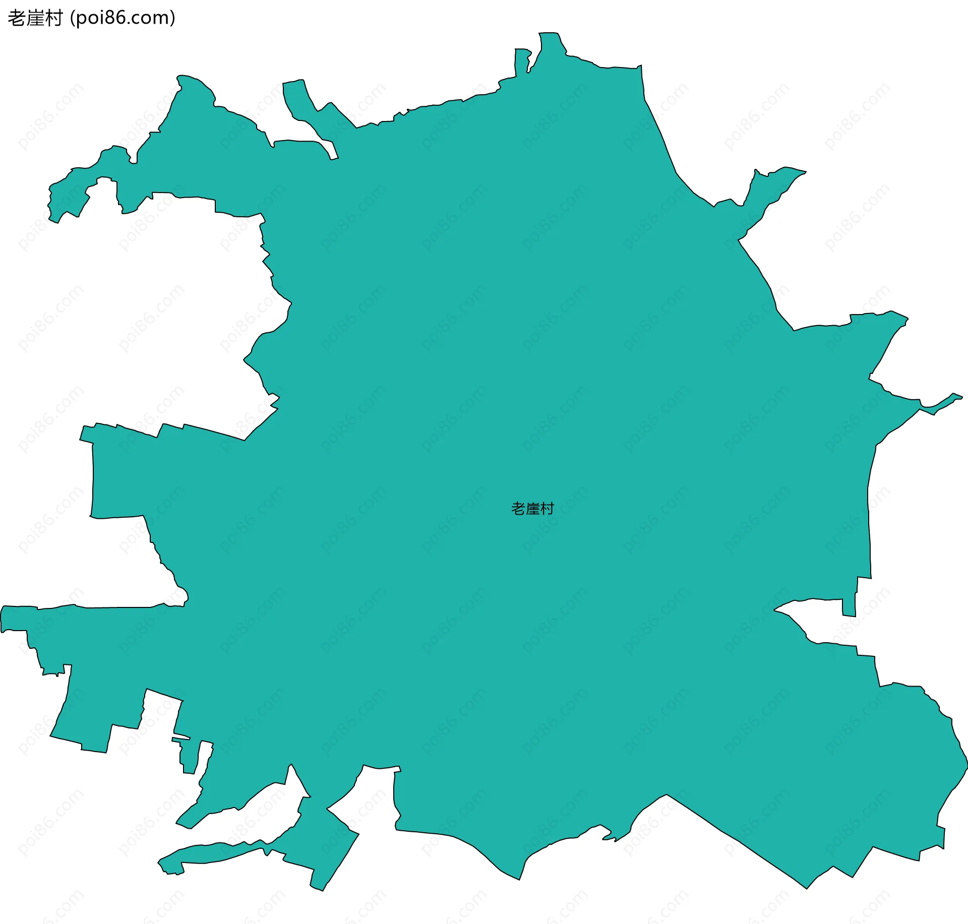 老崖村边界地图