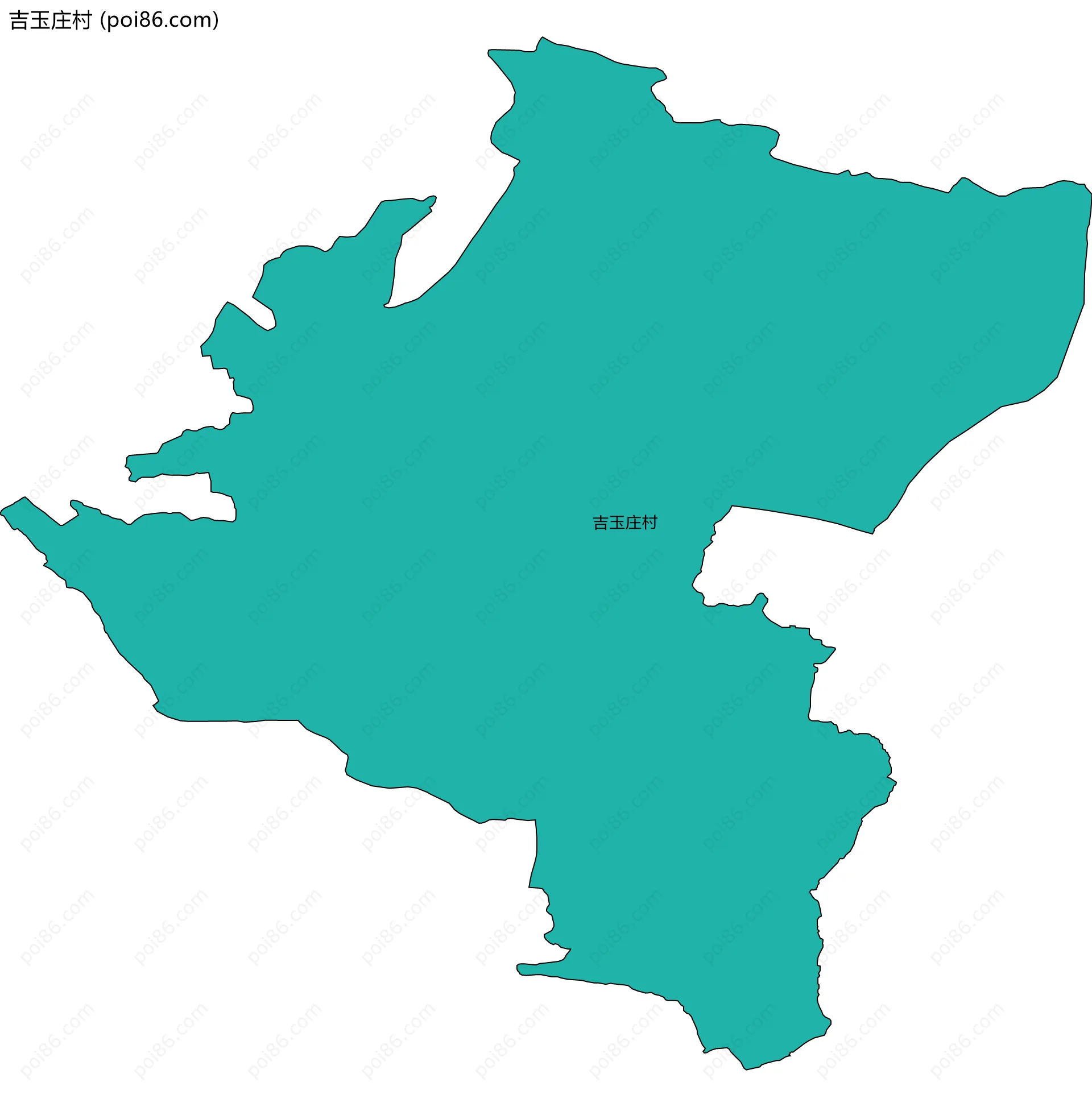 吉玉庄村边界地图